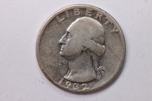 1932-D Washington Silver Quarter, Affordable Collectible Coins. Large Store Sale #035254