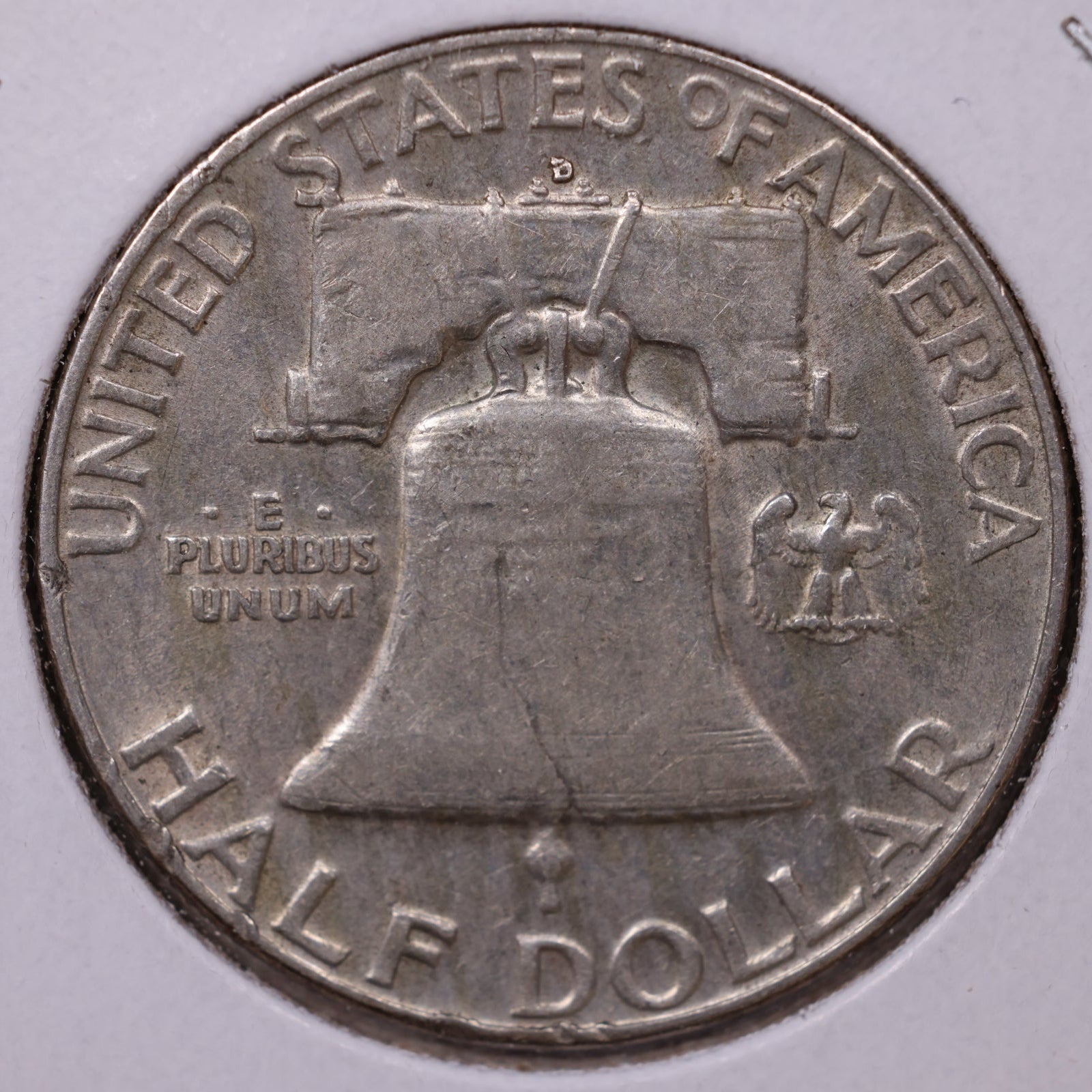 1953-D Ben Franklin Half Dollar, Very Good Circulated Coin, Store #HR1568