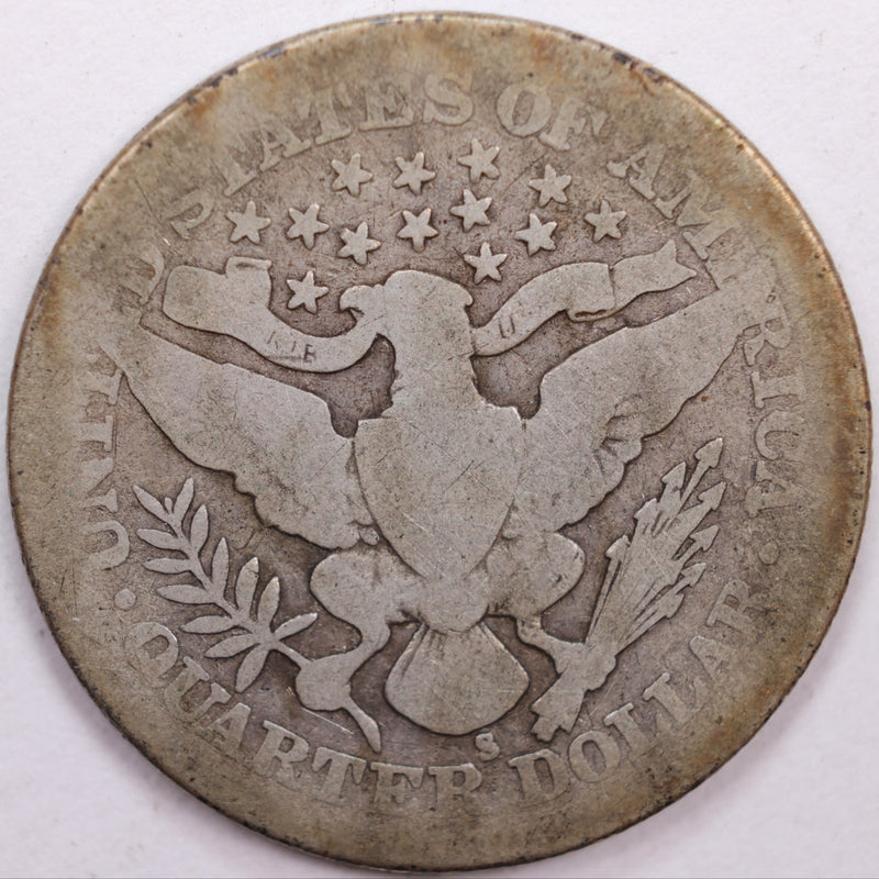 1905-S Barber Silver Quarter, Fair Circulated Coin, Store