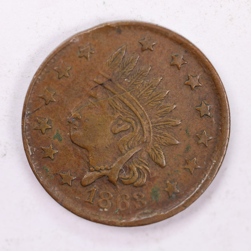 1861-64., Civil War Token., Circulated Condition., Store