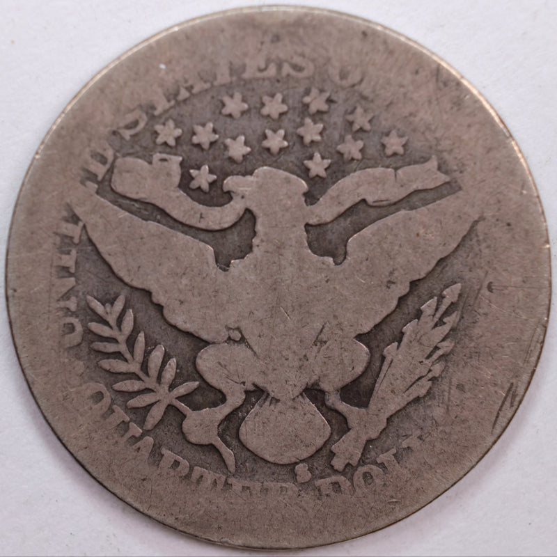 1905-S Barber Silver Quarter, Fair Circulated Coin, Store