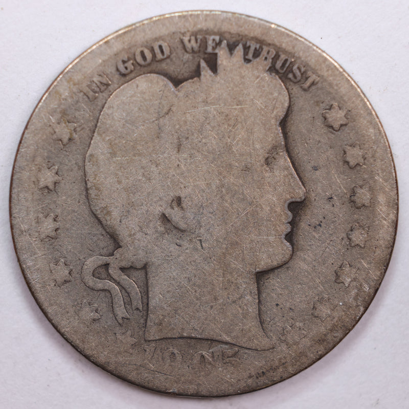 1905-S Barber Silver Quarter, Poor Circulated Coin, Store