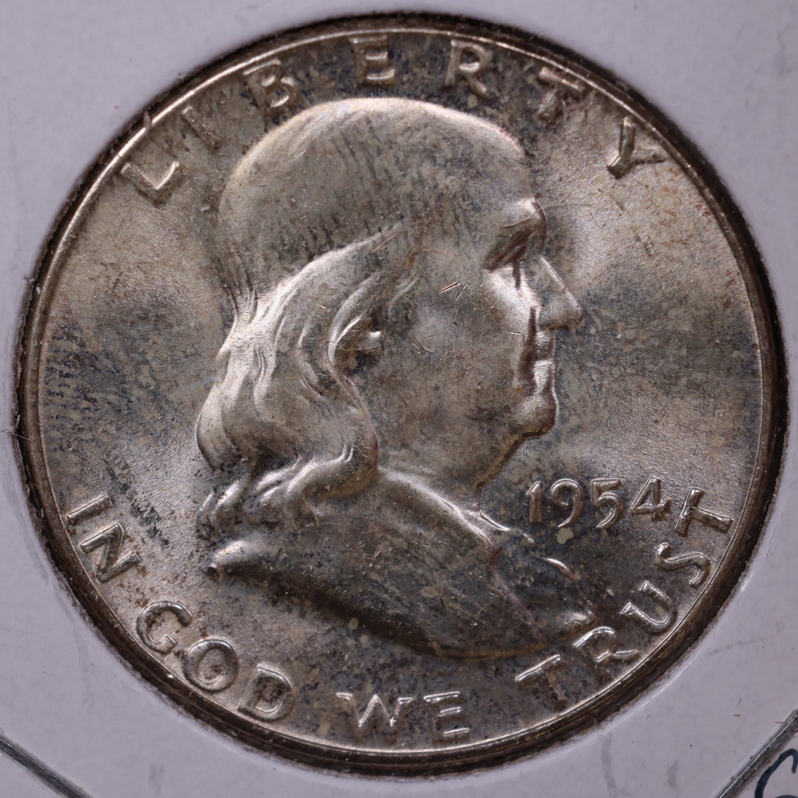 1954 Ben Franklin Half Dollar, Mint State Uncirculated Coin, Store #HR1573