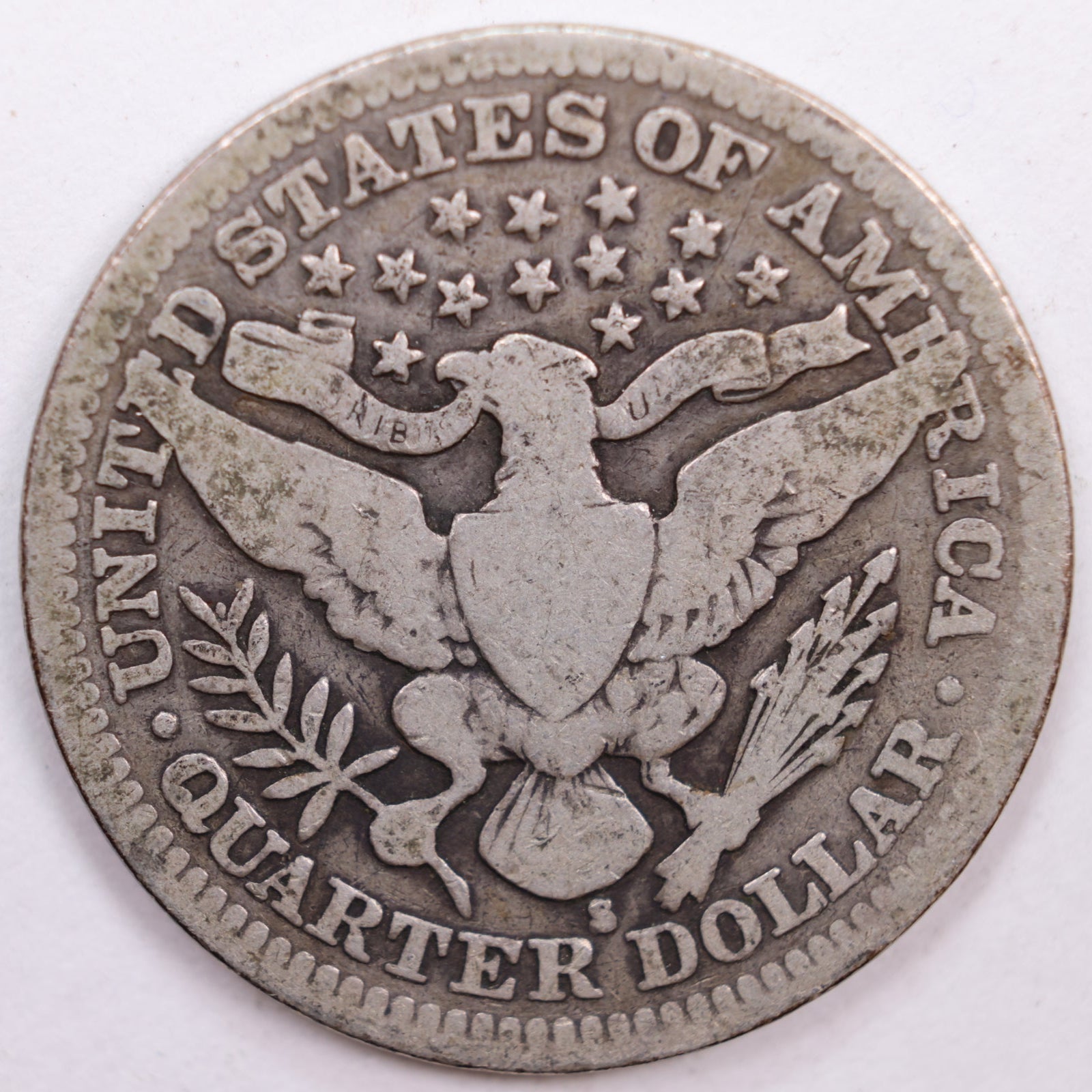 1905-S Barber Quarter, Very Good Circulated Coin, Store #QR0477