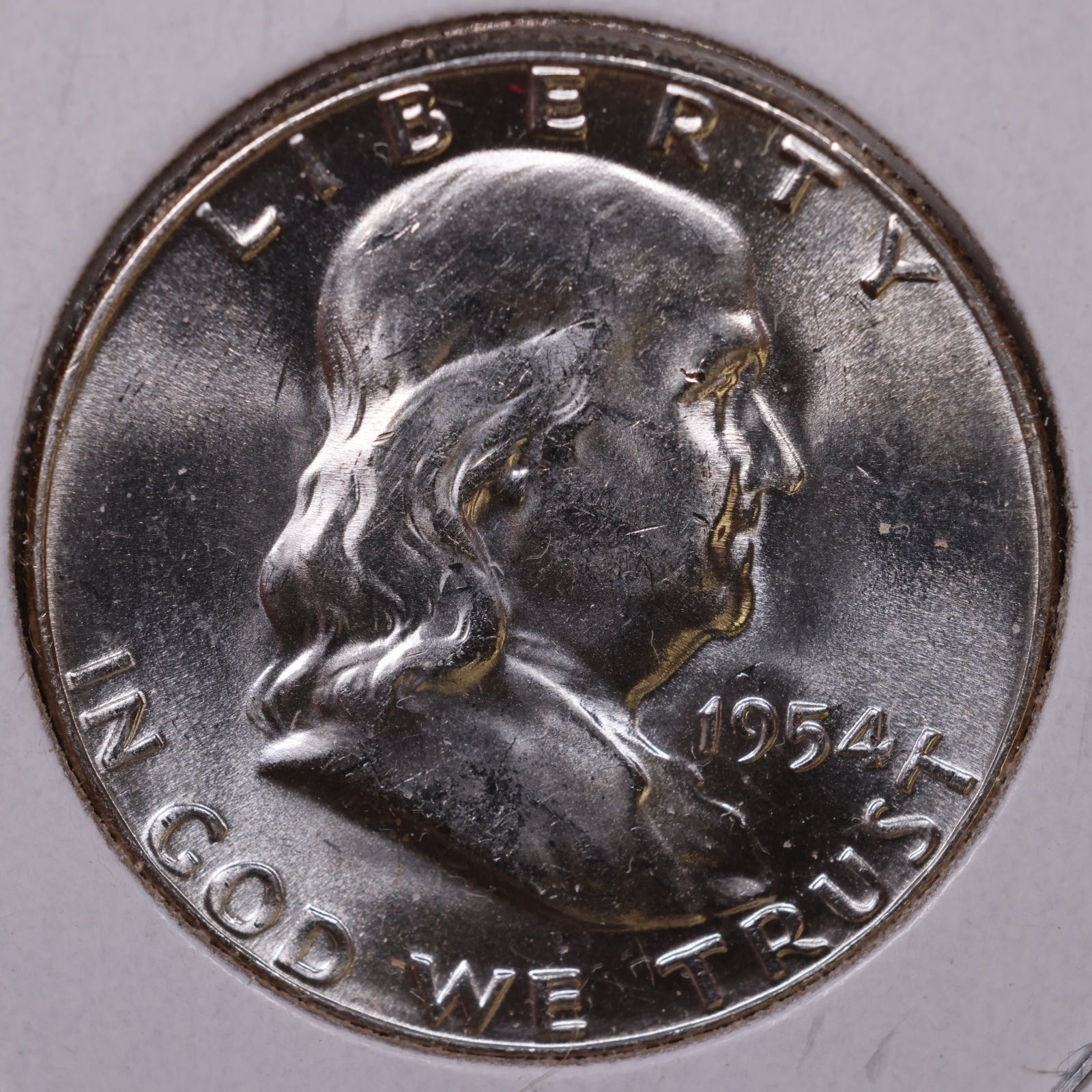 1954 Franklin Half Dollar, Mint State Uncirculated Coin, Store #HR1574