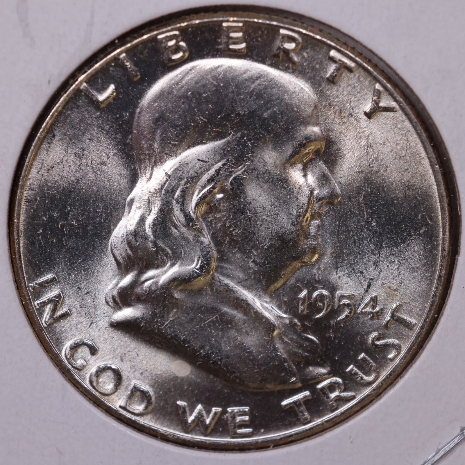1954 Ben Franklin Half Dollar, Mint State Uncirculated Coin, Store #HR1575