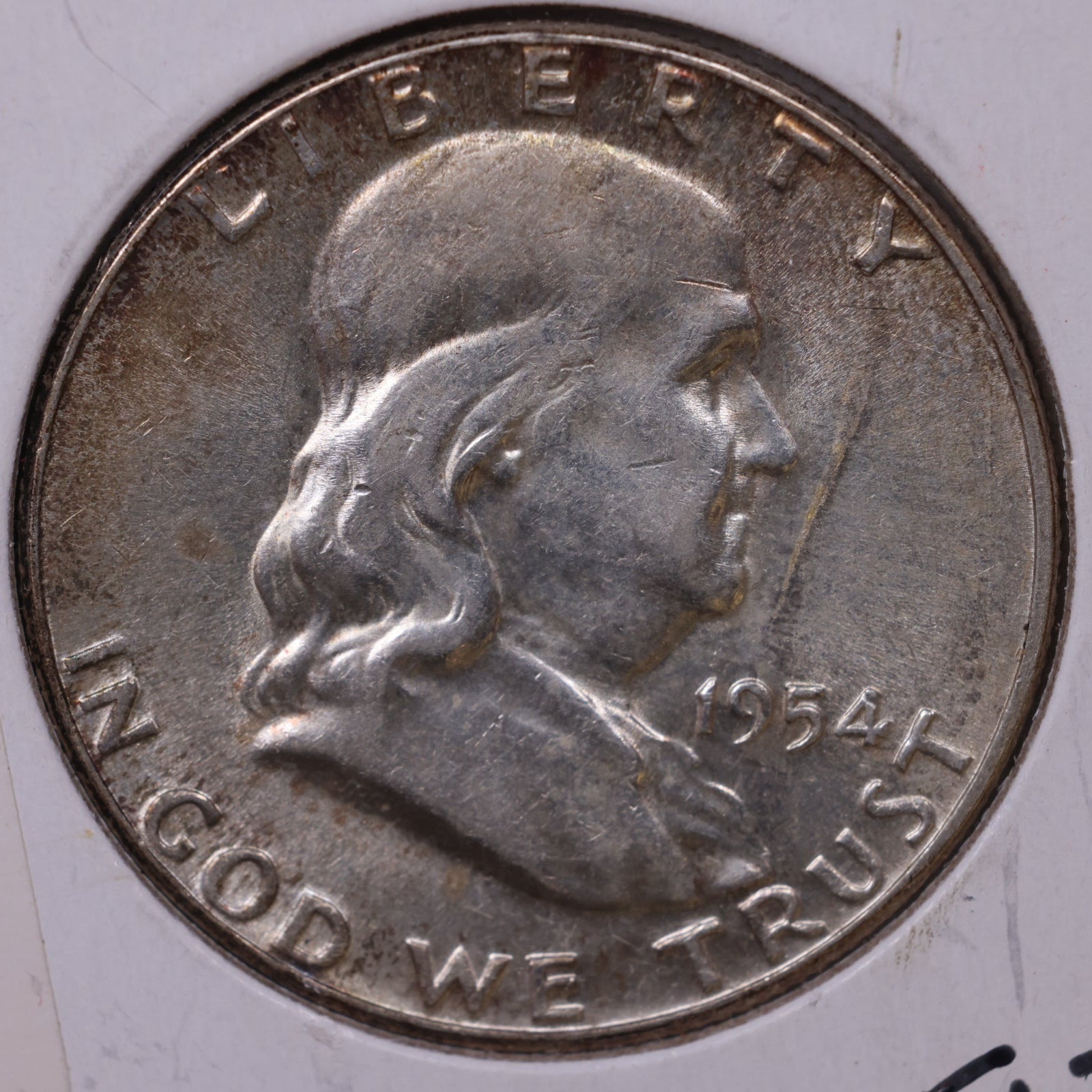 1954 Ben Franklin Half Dollar, Very Fine Circulated Coin, Store #HR1577