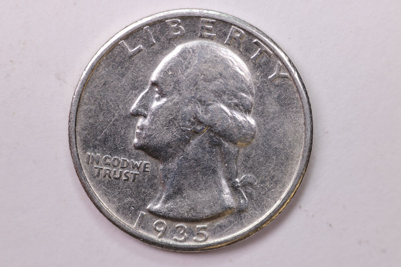1935-D Washington Silver Quarter, Affordable Collectible Coins. Large Store Sale
