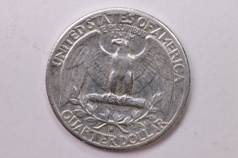 1935-D Washington Silver Quarter, Affordable Collectible Coins. Large Store Sale