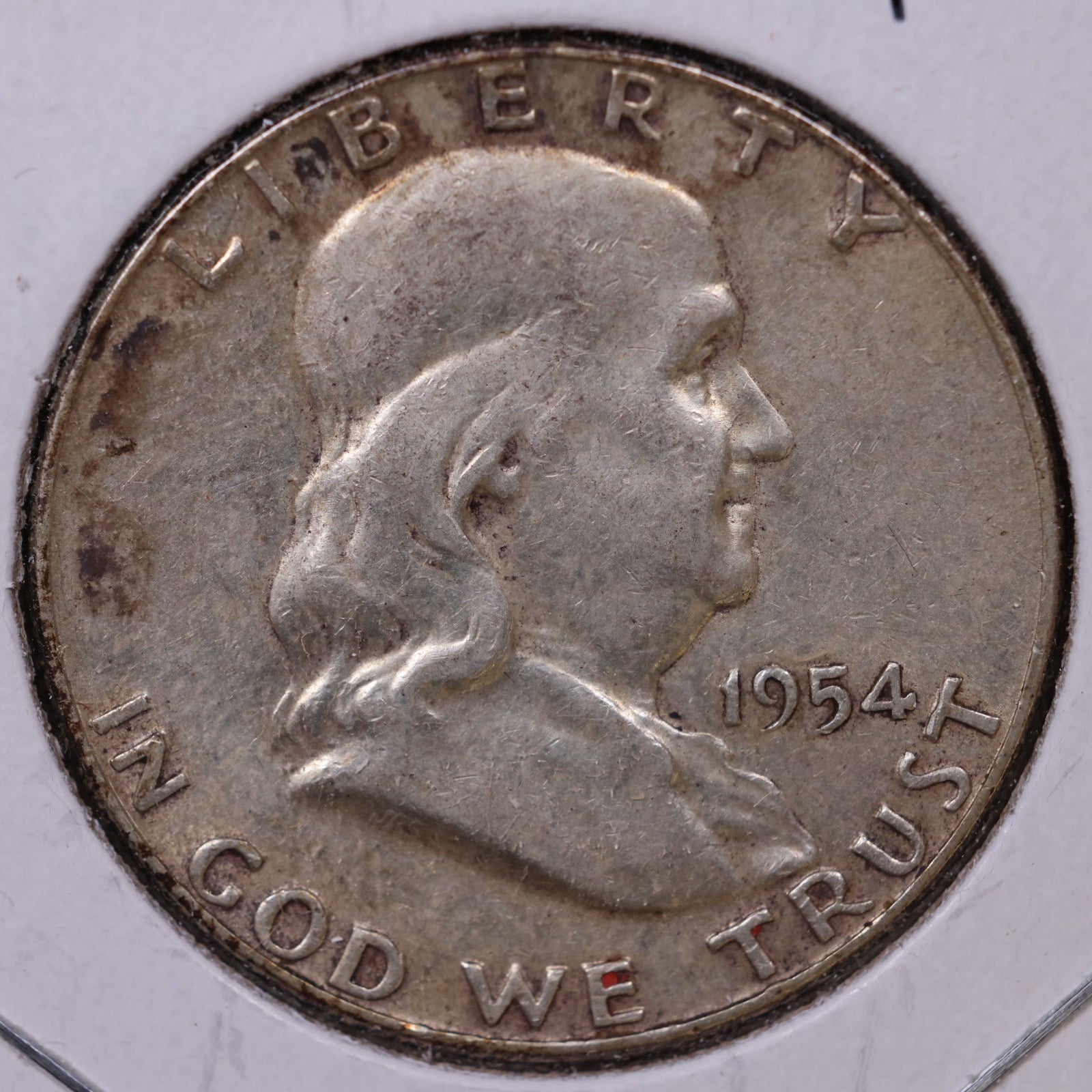 1954 Ben Franklin Half Dollar, Fine Circulated Coin, Store #HR1580