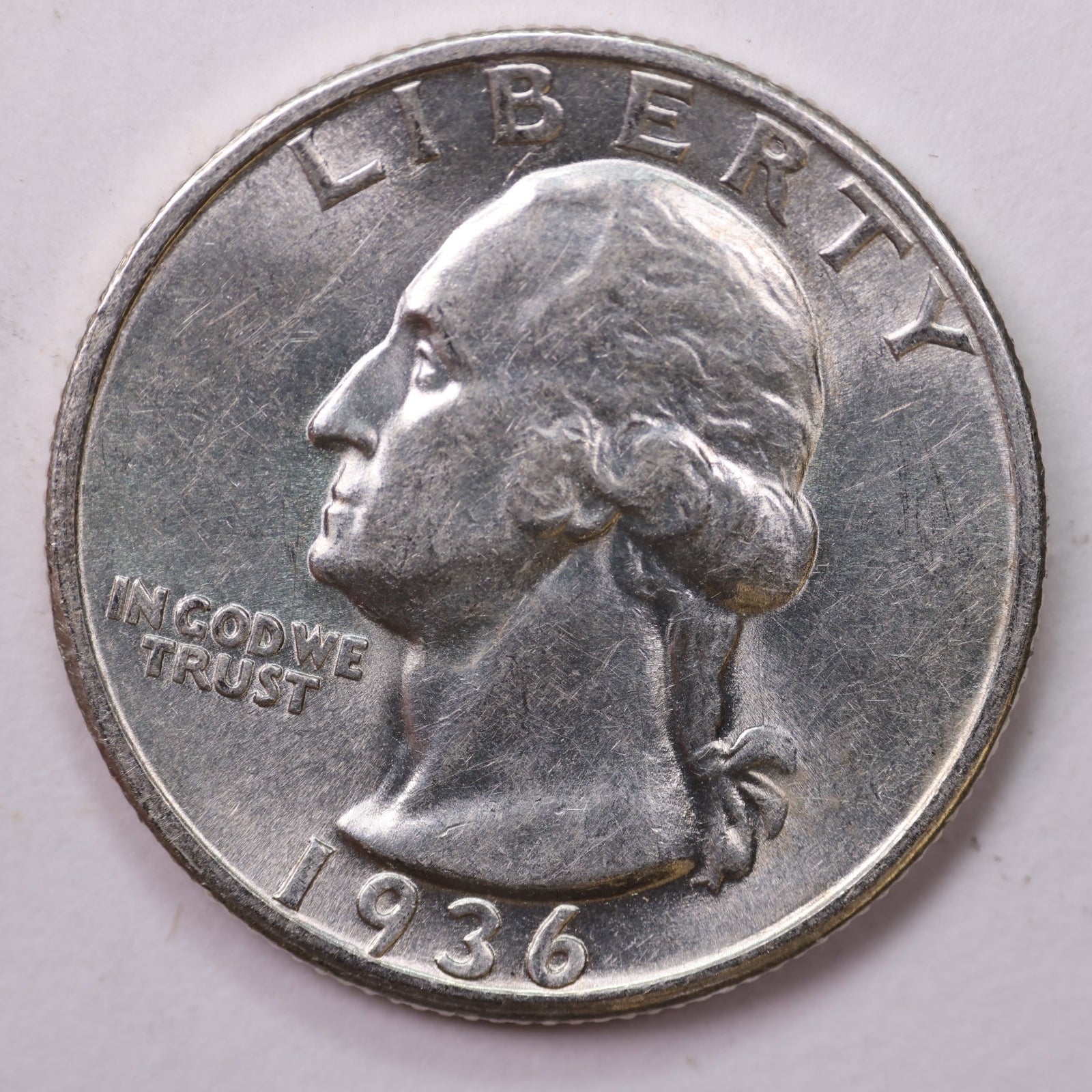 1936 Washington Silver Quarter, Affordable Collectible Coins. Large Store Sale #QR1678