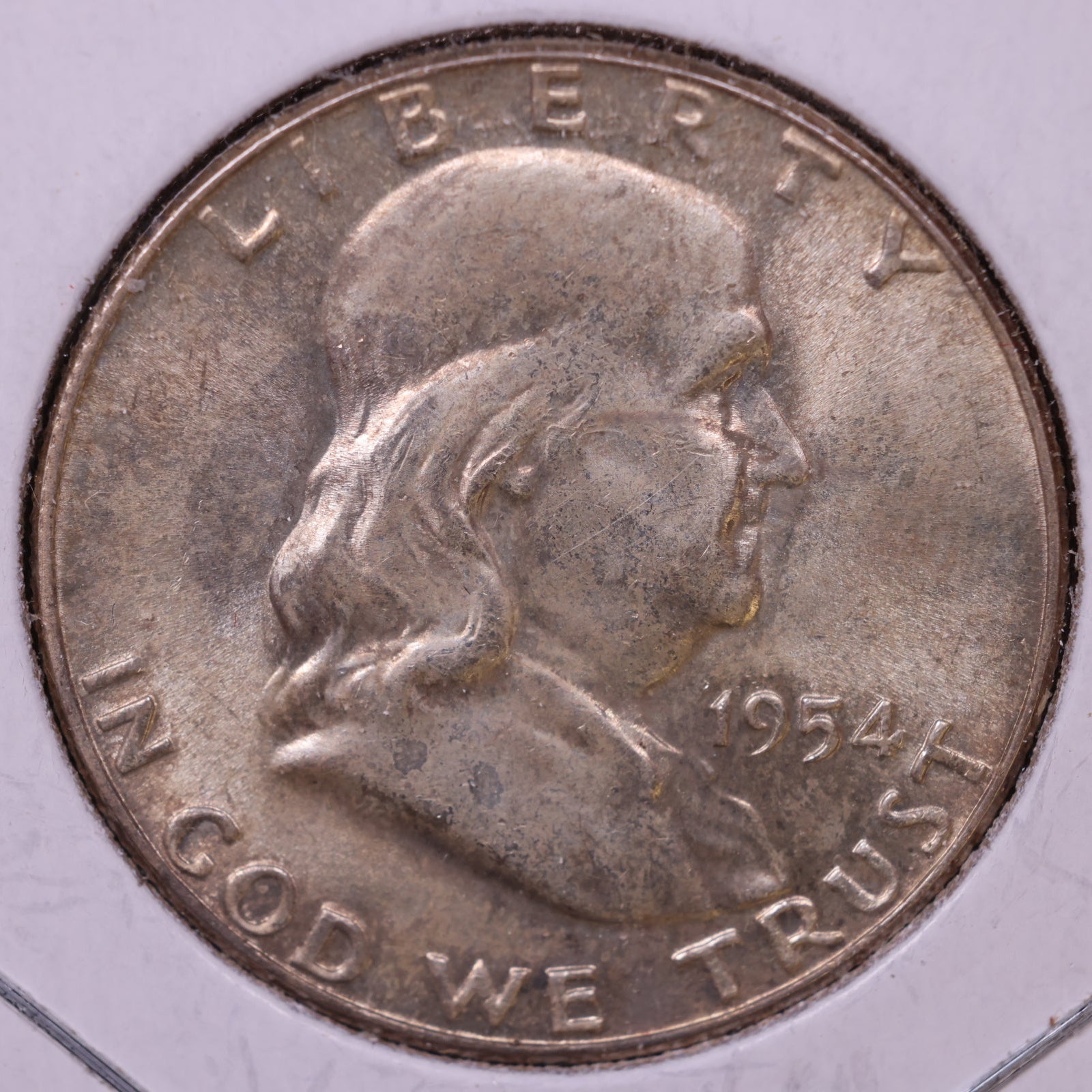 1954 Ben Franklin Half Dollar, Extra Fine Circulated Coin, Store #HR1585