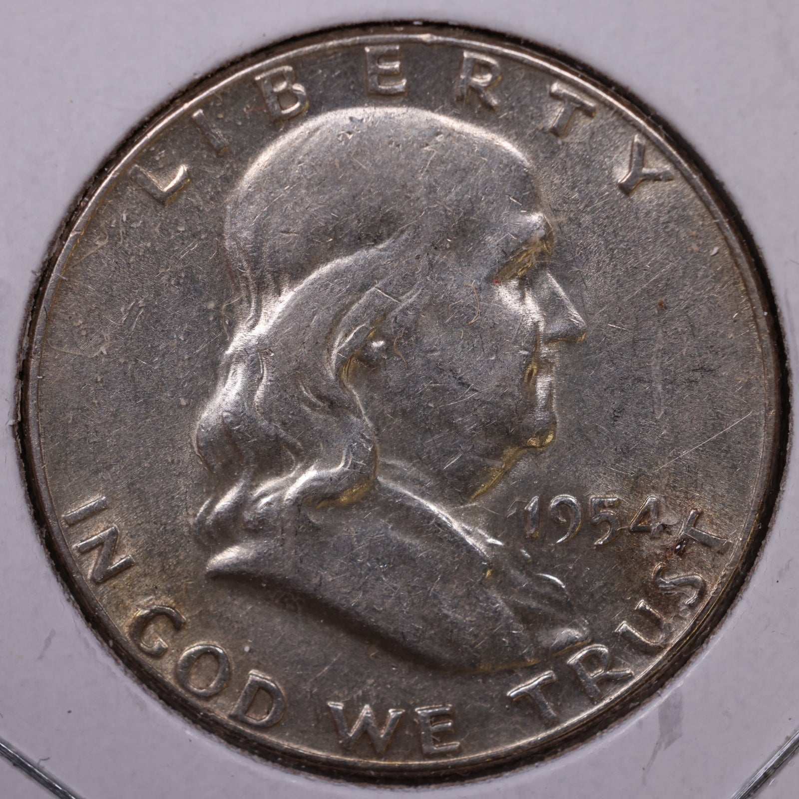 1954 Ben Franklin Half Dollar, Extra Fine Circulated Coin, Store #HR1587