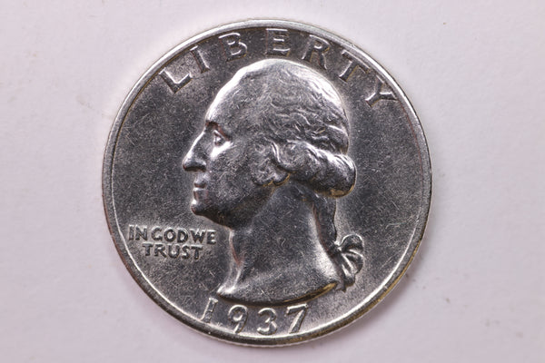 1937-D Washington Silver Quarter, Affordable Collectible Coins. Large Store Sale #035277