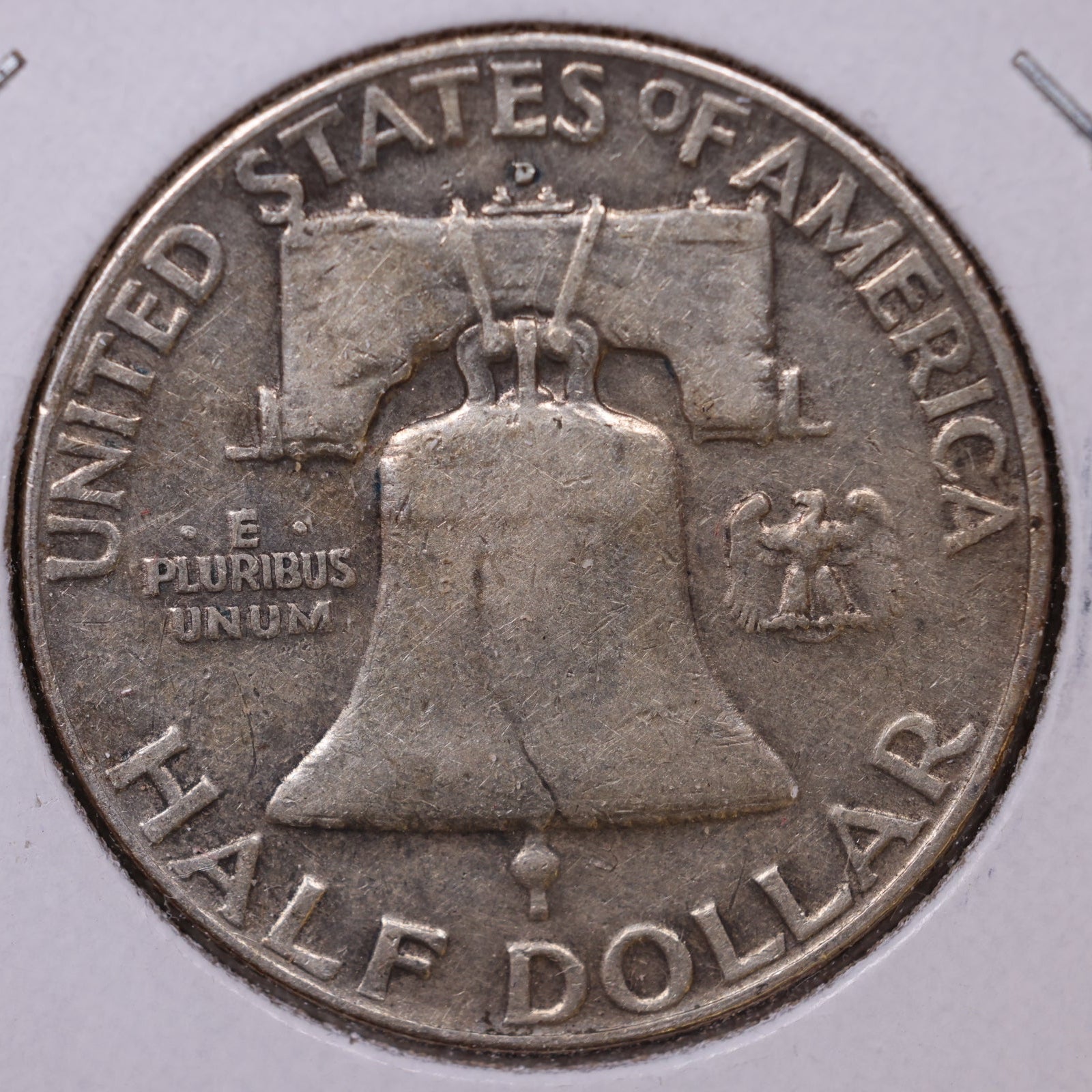 1954-D Ben Franklin Half Dollar, Good Circulated Coin, Store #HR1591