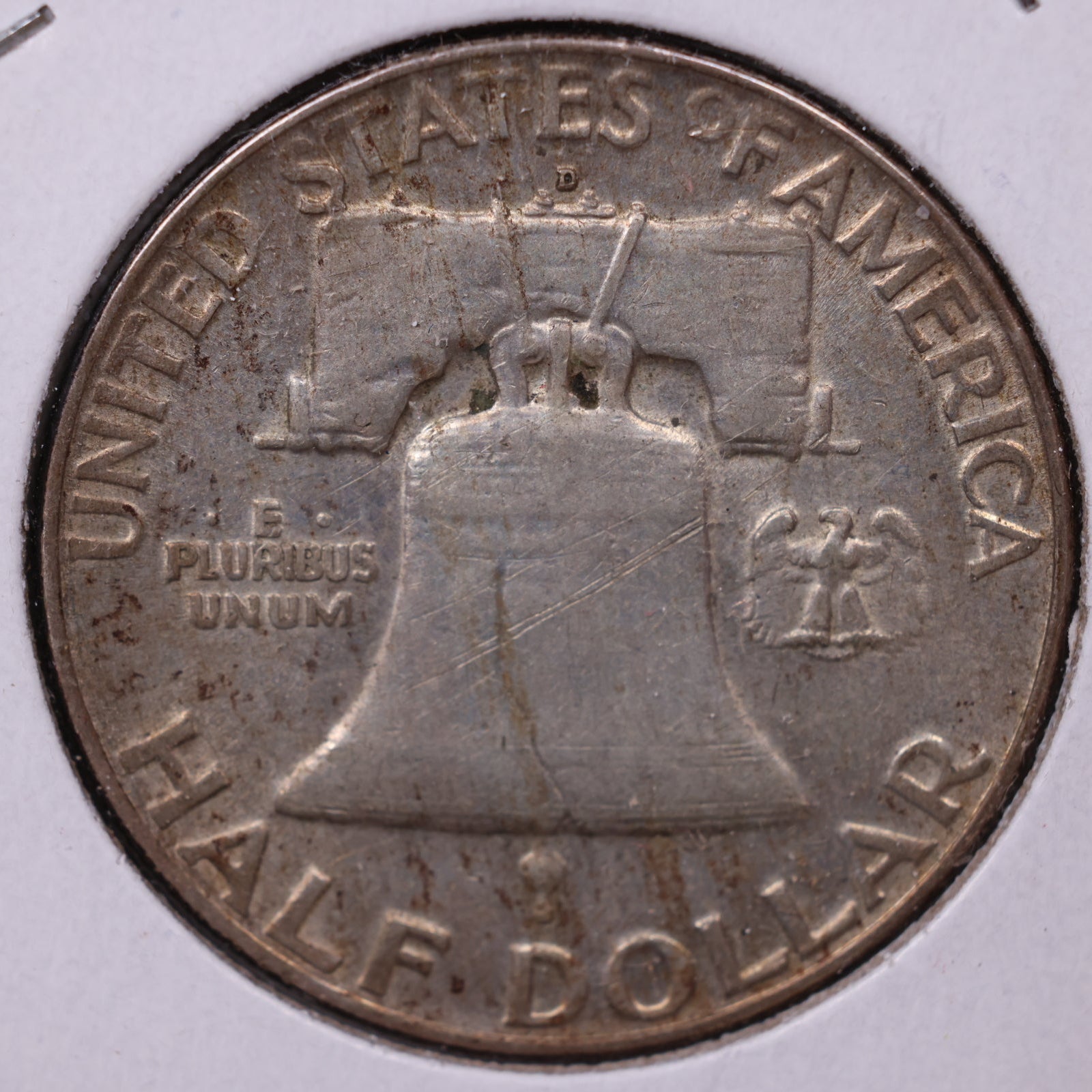 1954-D Ben Franklin Half Dollar, Good Circulated Coin, Store #HR1593