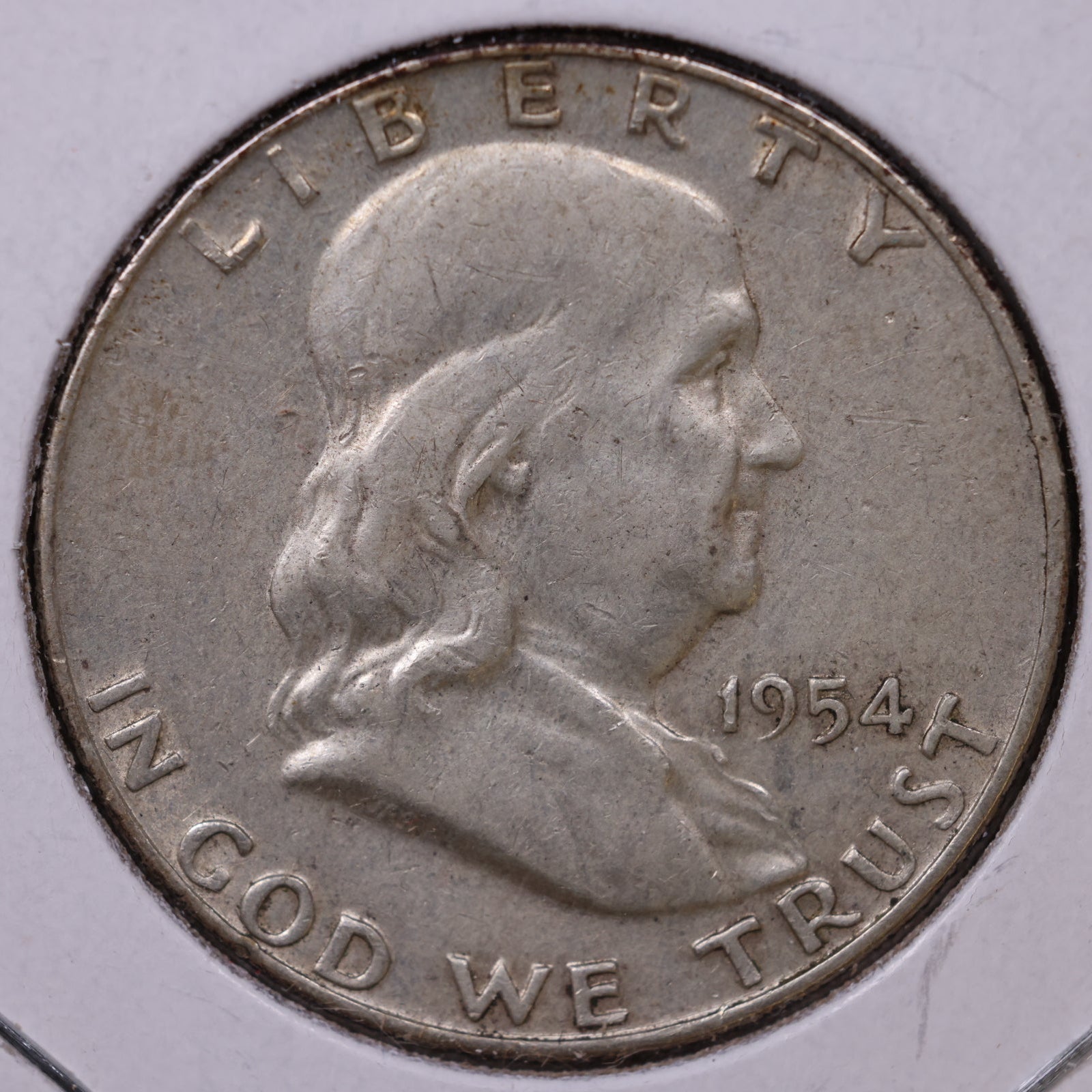 1954-D Ben Franklin Half Dollar, Very Fine Circulated Coin, Store #HR1594