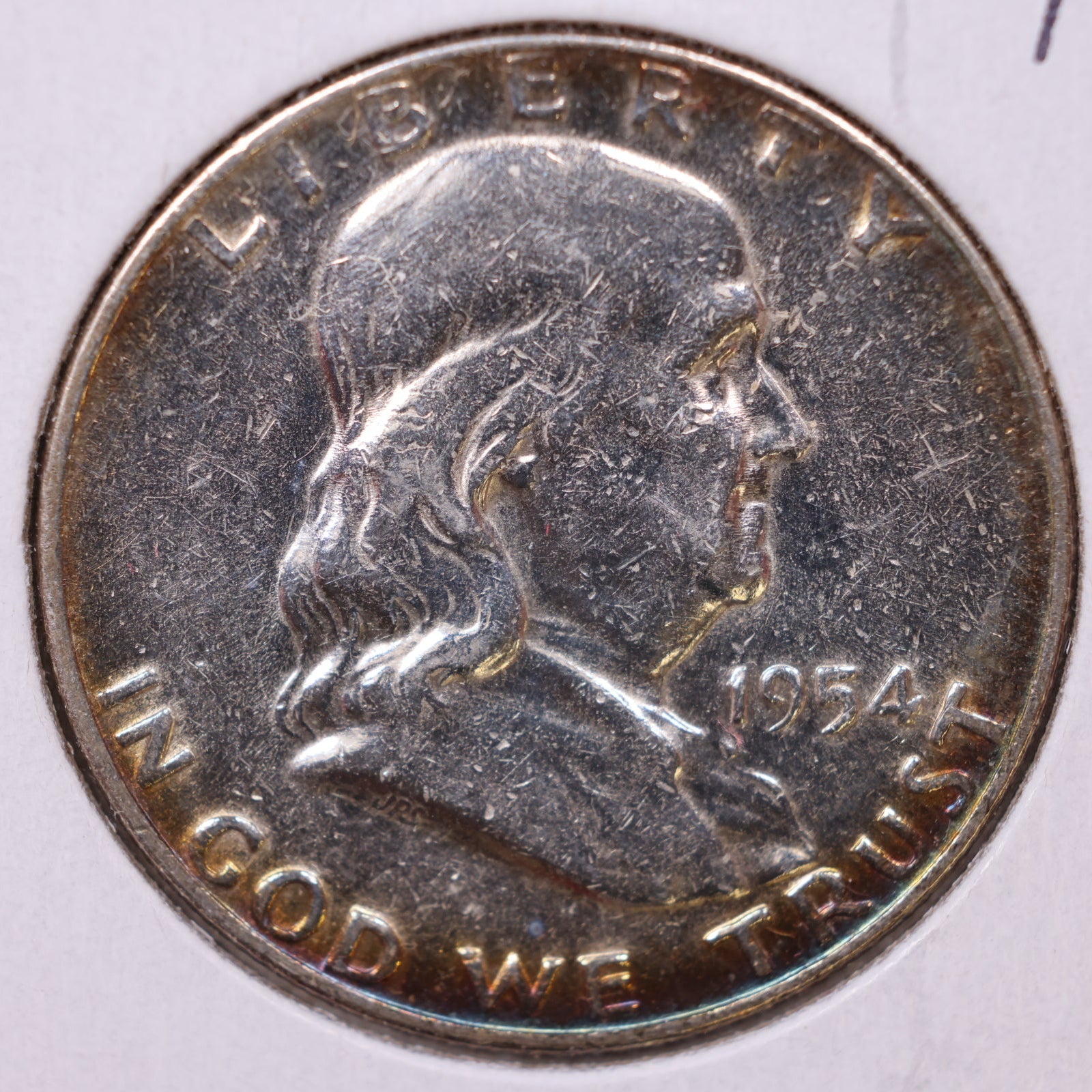 1954-D Ben Franklin Half Dollar, Very Fine Circulated Coin, Store #HR1595