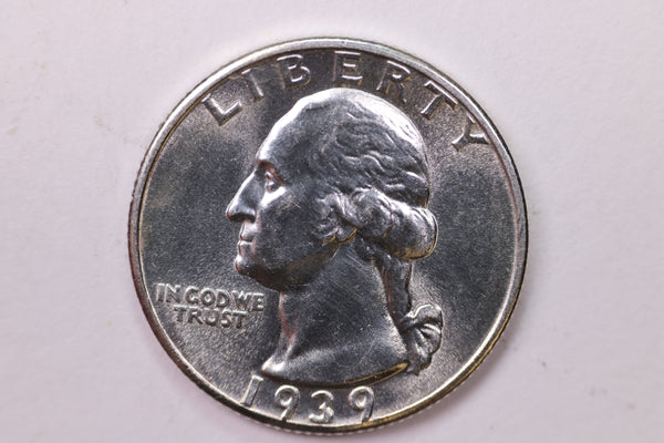 1939 Washington Silver Quarter, Affordable Collectible Coins. Large Store Sale #035285