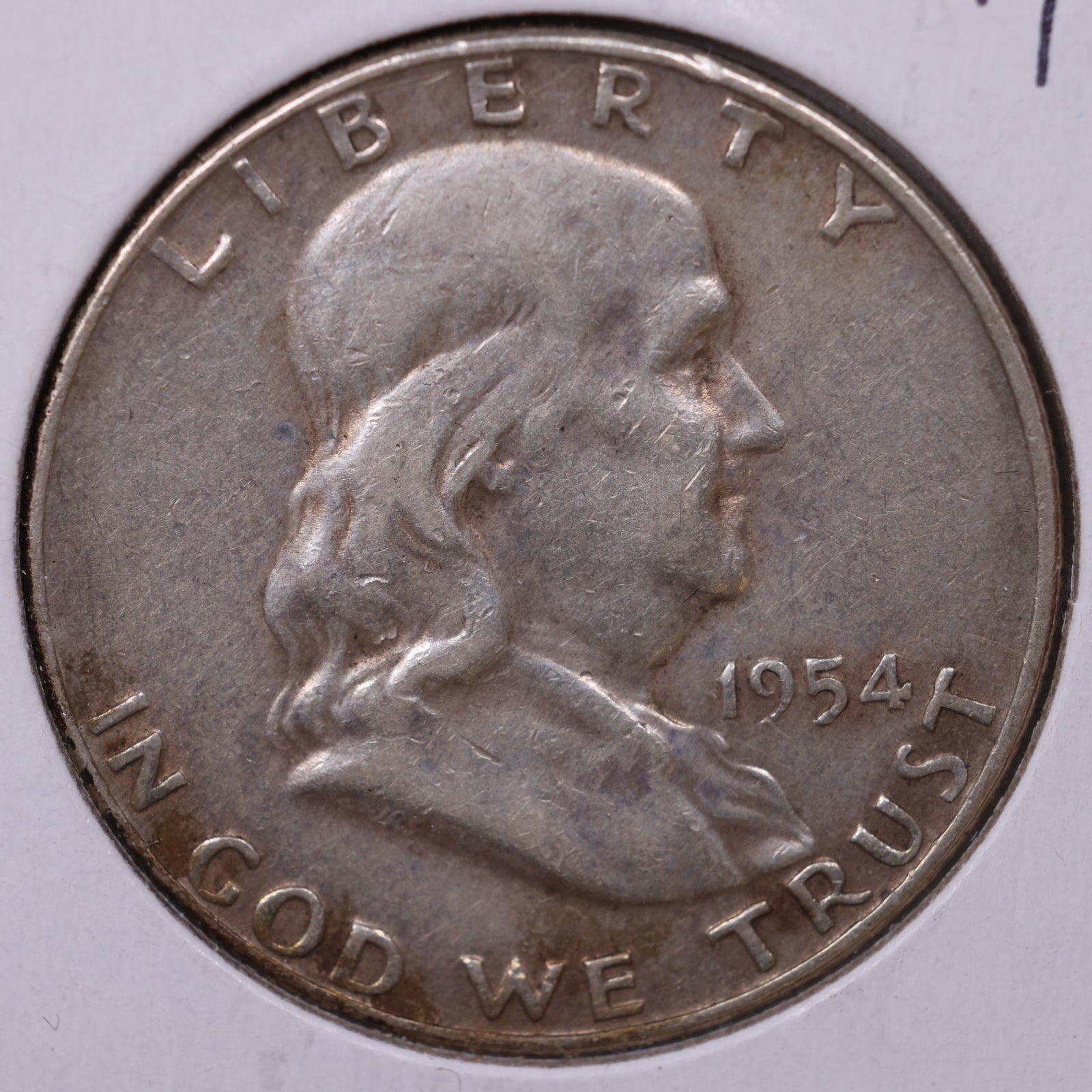 1954-D Ben Franklin Half Dollar, Fine Circulated Coin, Store #HR1596