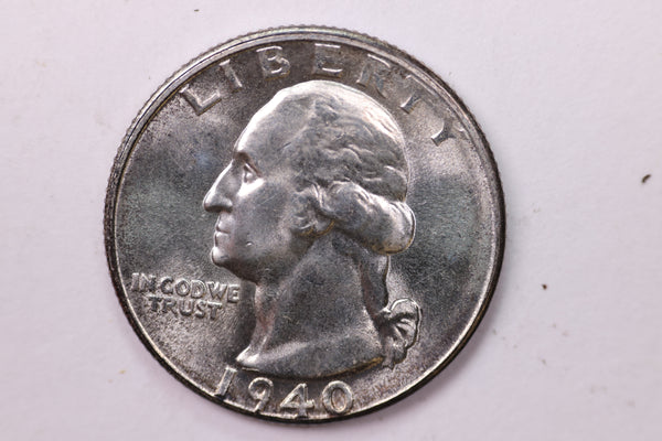 1940-S Washington Silver Quarter, Affordable Collectible Coins. Large Store Sale #035294