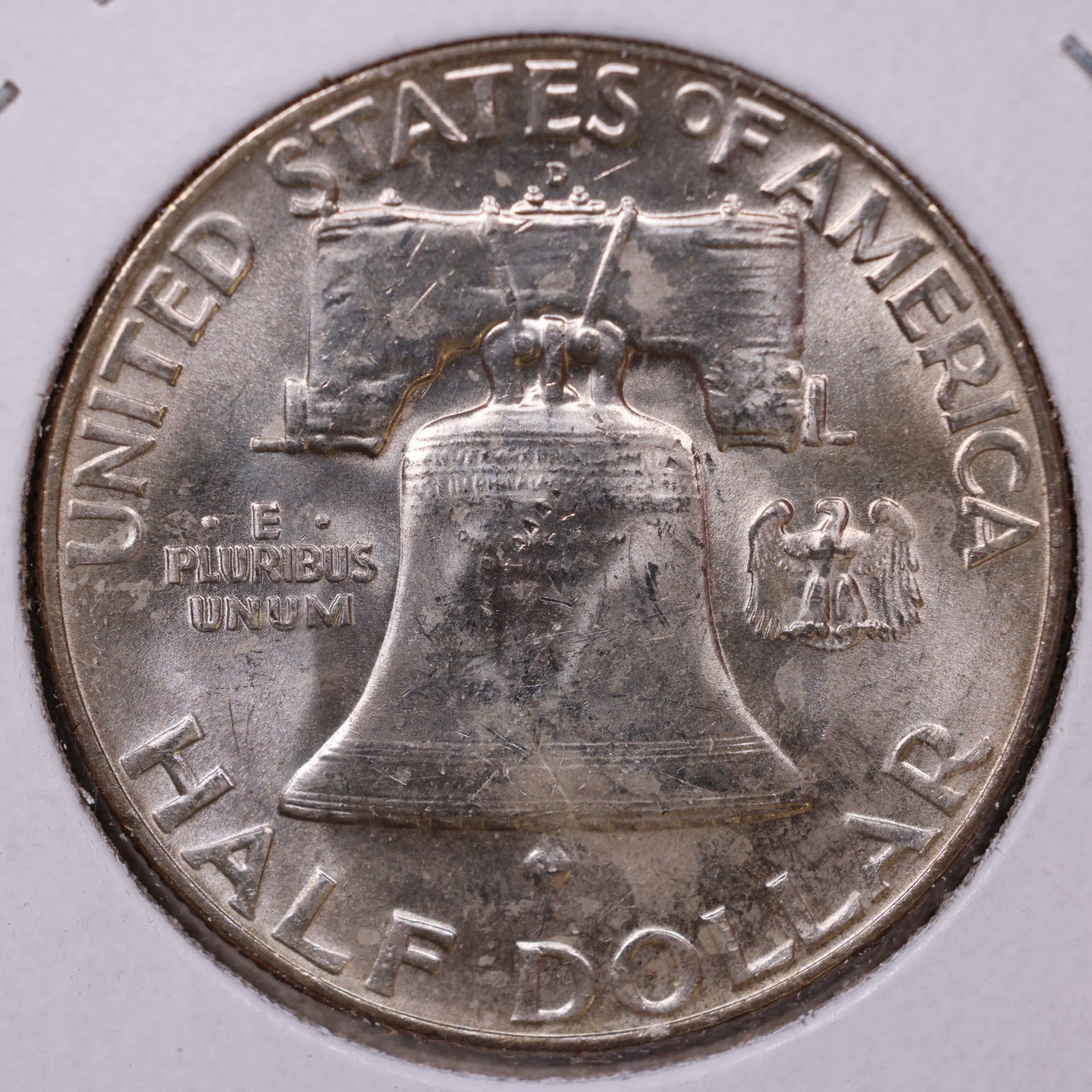 1954-D Ben Franklin Half Dollar, Mint State Uncirculated Coin, Store #HR1604