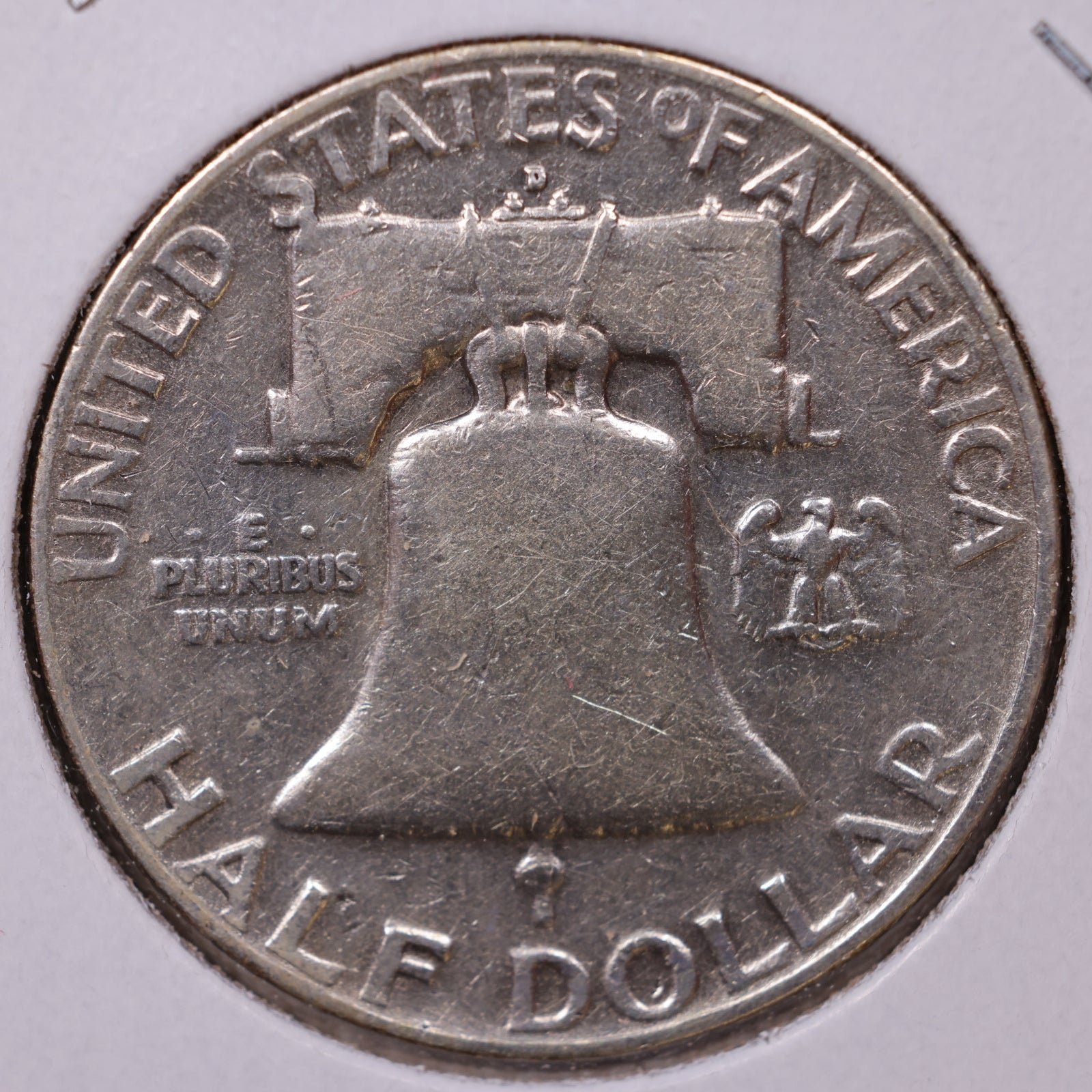 1954-D Ben Franklin Half Dollar, Very Good Circulated Coin, Store #HR1613