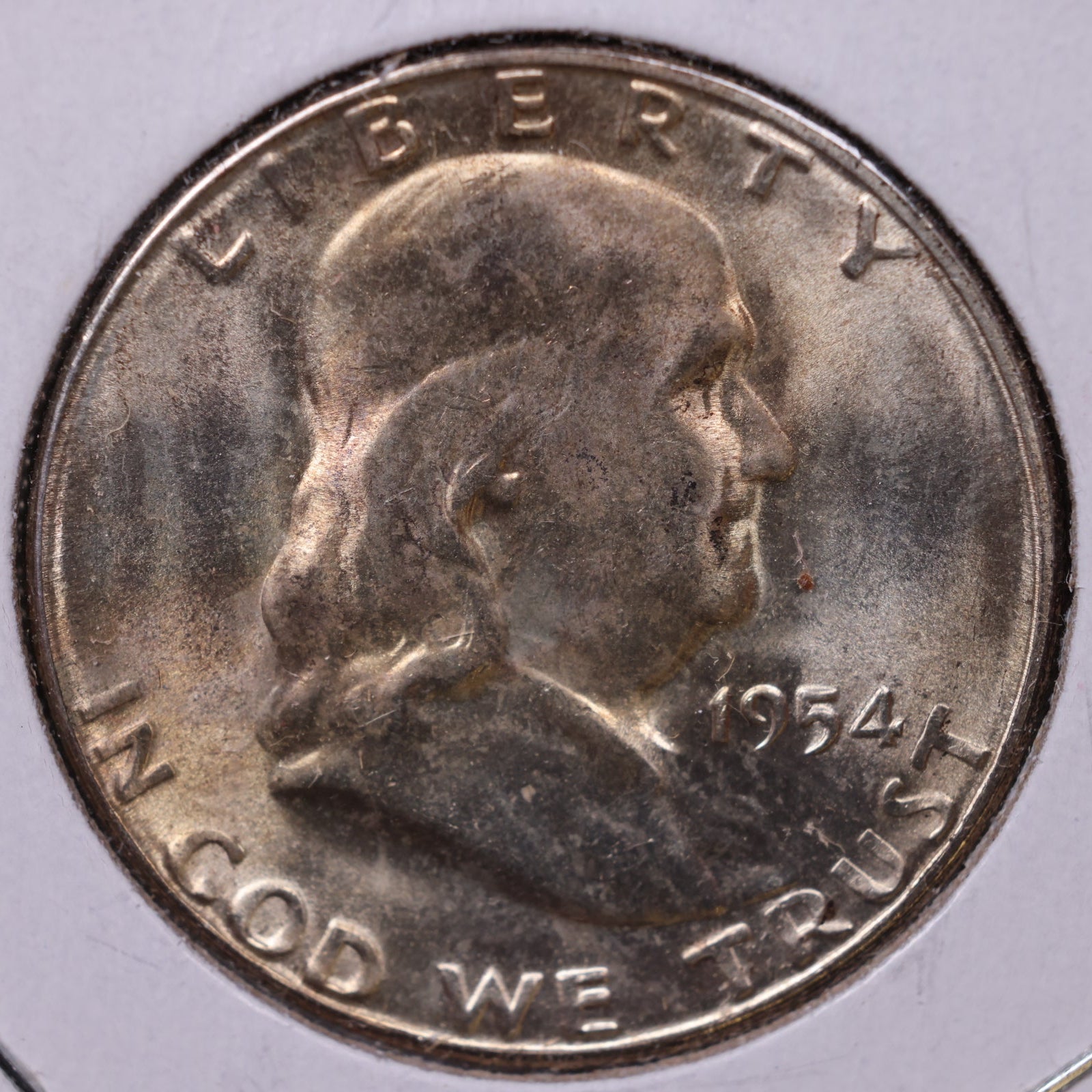 1954-S Ben Franklin Half Dollar, Mint State Uncirculated Coin, Store #HR1616