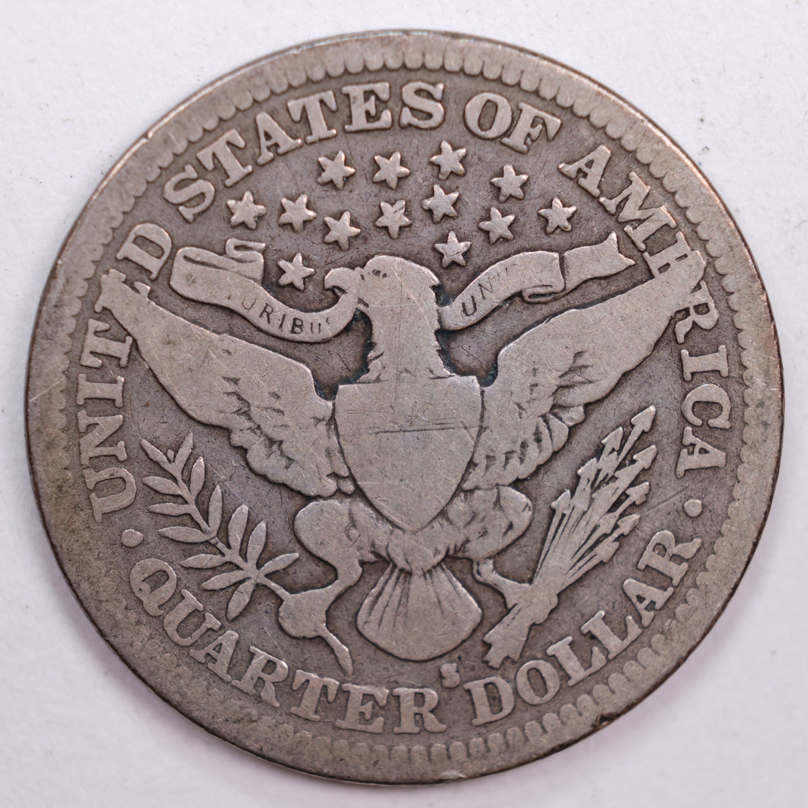 1907-S Barber Quarter, Very Good Circulated Coin, Store #QR0490
