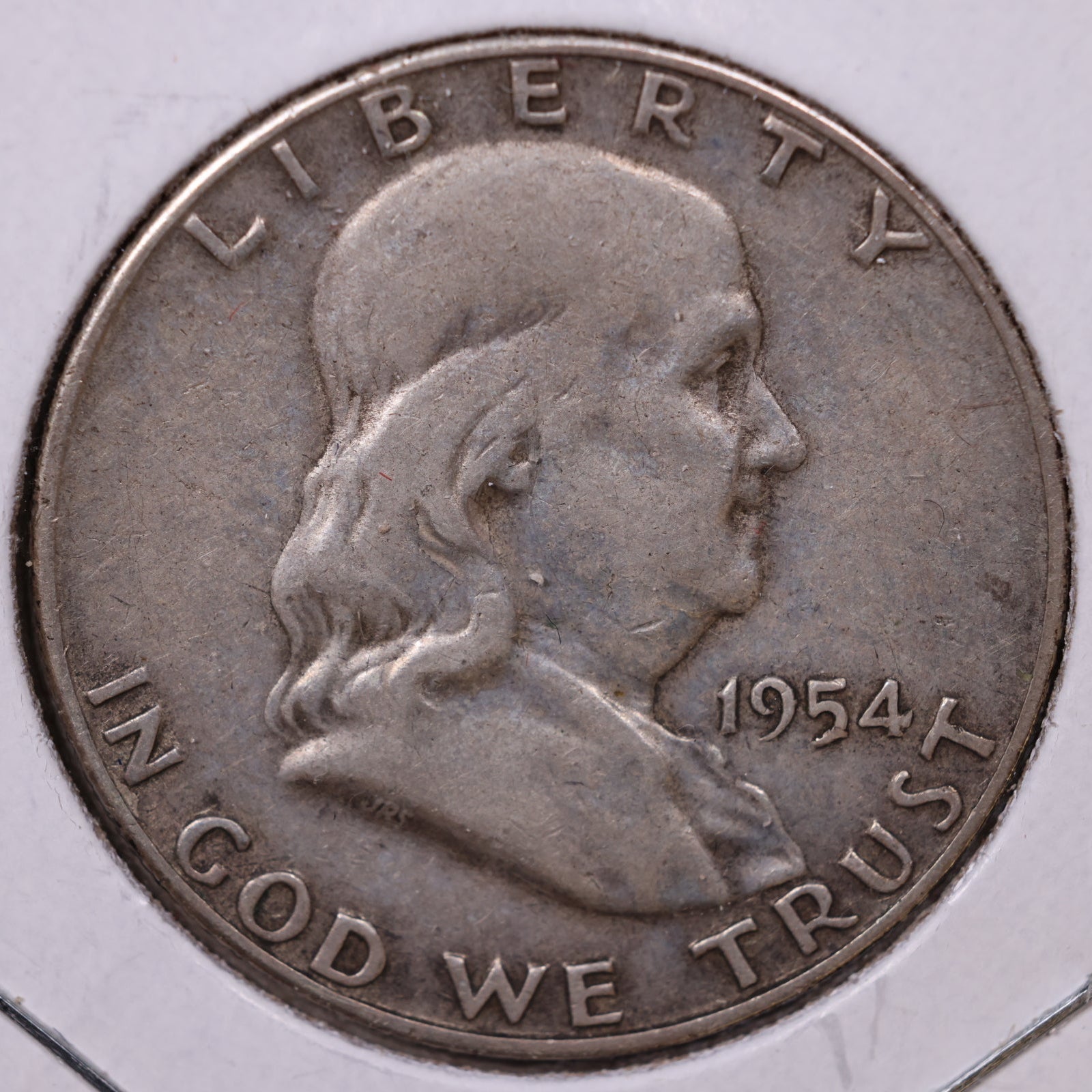1954-S Ben Franklin Half Dollar, Very Good Circulated Coin, Store #HR1620