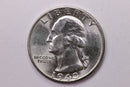 1943-D Washington Silver Quarter, Affordable Collectible Coins. Large Store Sale