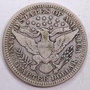 1908-D Barber Silver Quarter, Fine+ Circulated Coin, Store