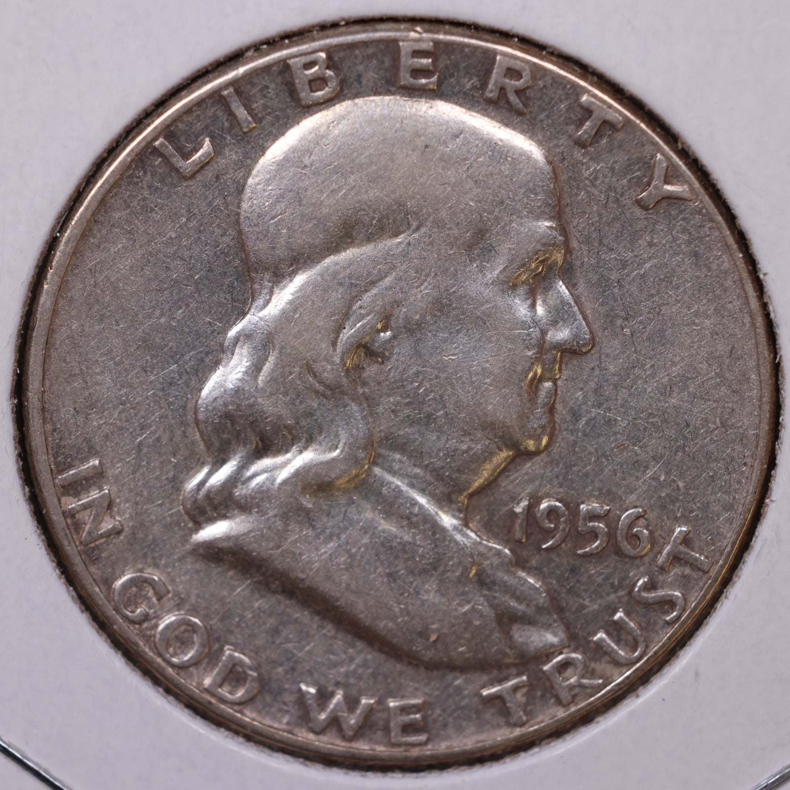 1956 Ben Franklin Half Dollar, Good Circulated Coin, Store #HR1633