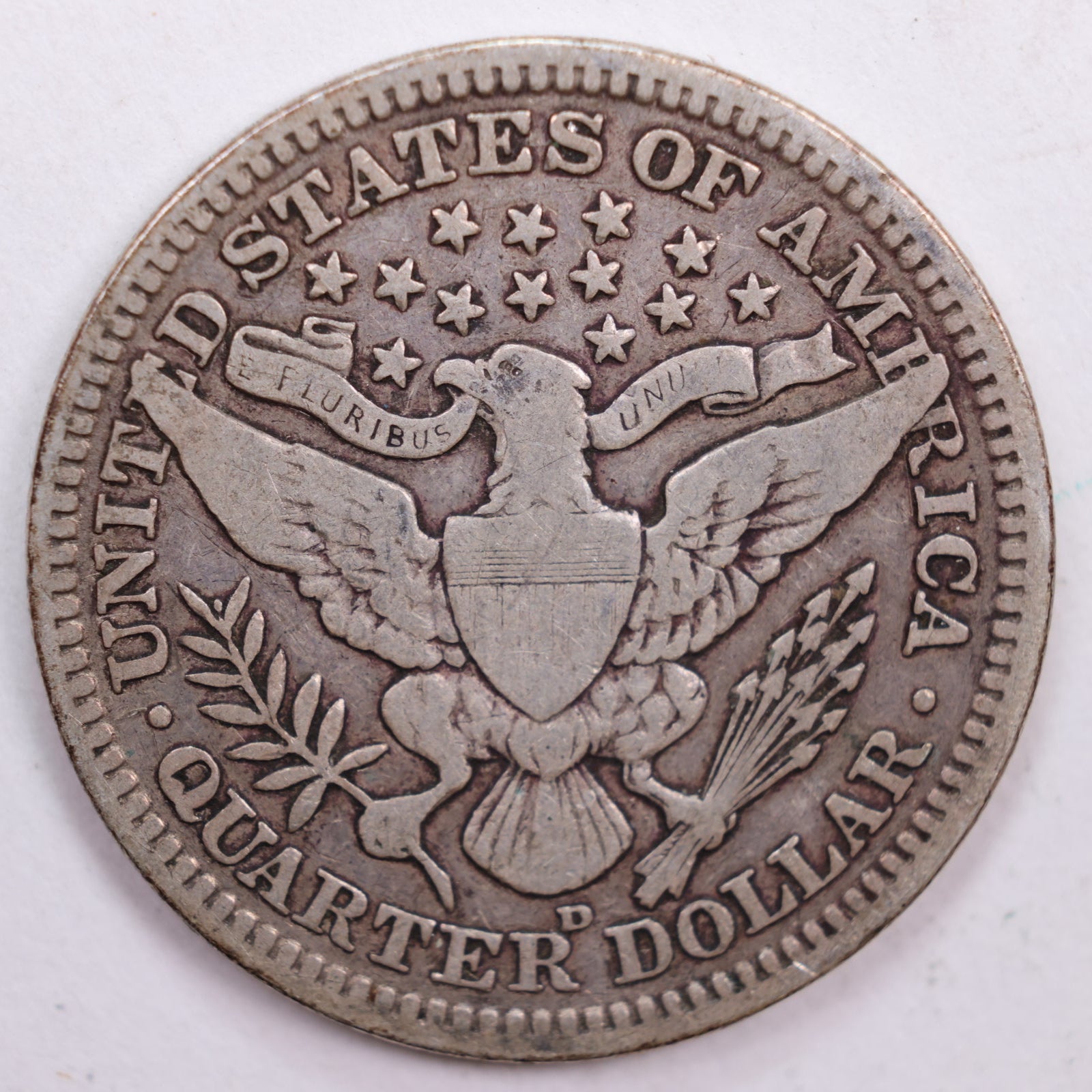 1908-D Barber Quarter, Fine Circulated Coin, Store #QR0498