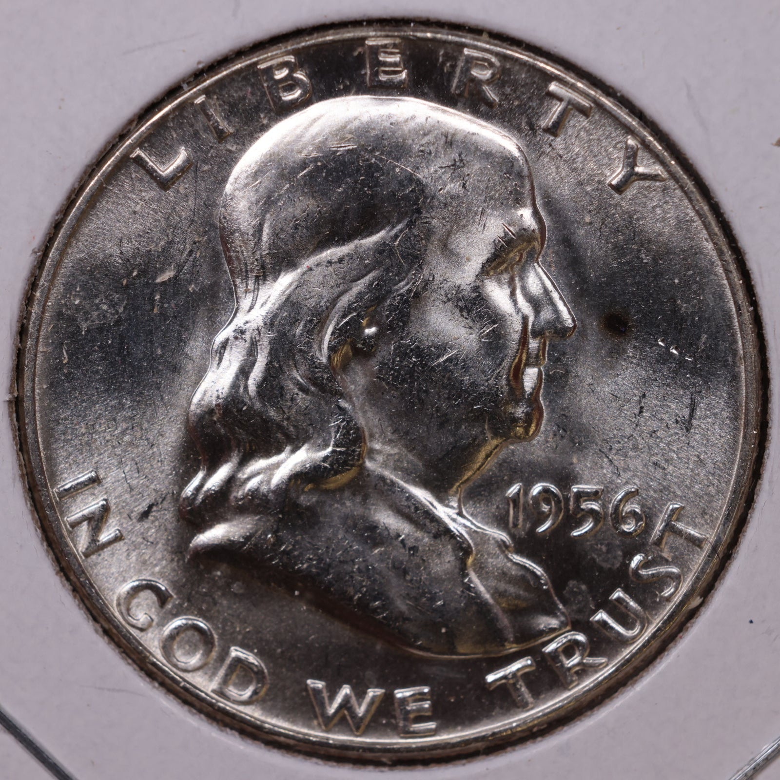 1956 Ben Franklin Half Dollar, Mint State Uncirculated Coin, Store #HR1639