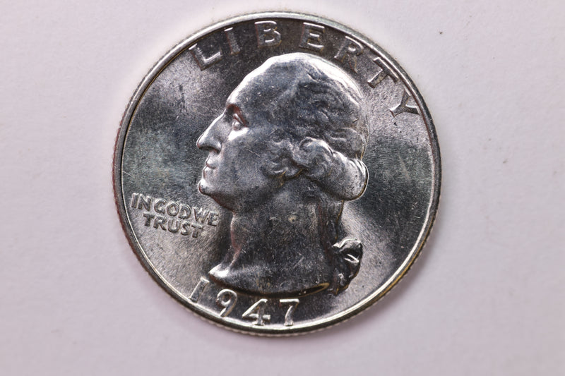 1947-D Washington Silver Quarter, Affordable Collectible Coins. Sale