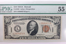 1934 A, $10 Silver Certificate, 'Hawaii', PMG AU-55, Store