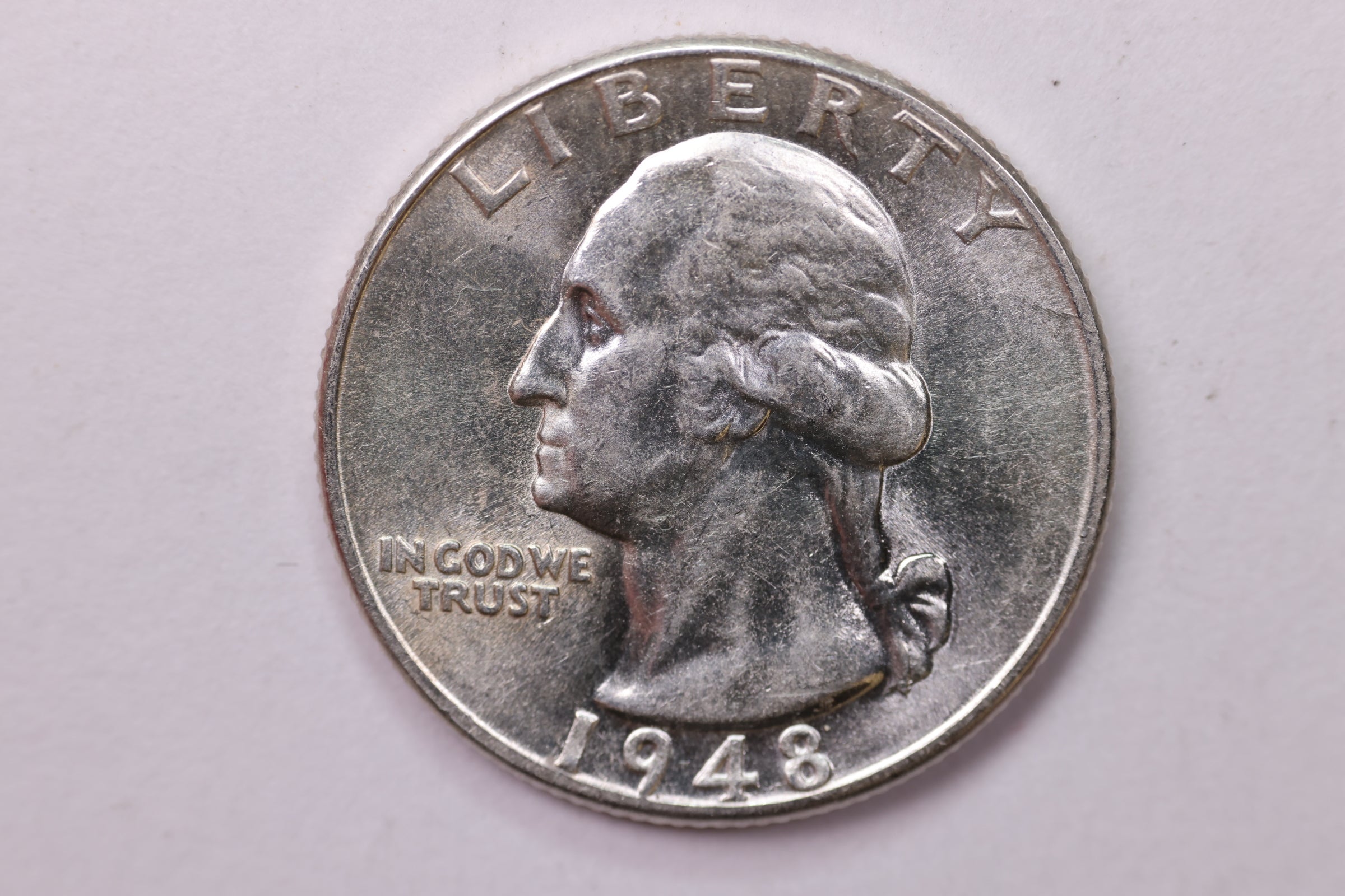 1948 Washington Silver Quarter, Affordable Collectible Coins. Sale #035339