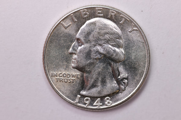 1948 Washington Silver Quarter, Affordable Collectible Coins. Sale #035339