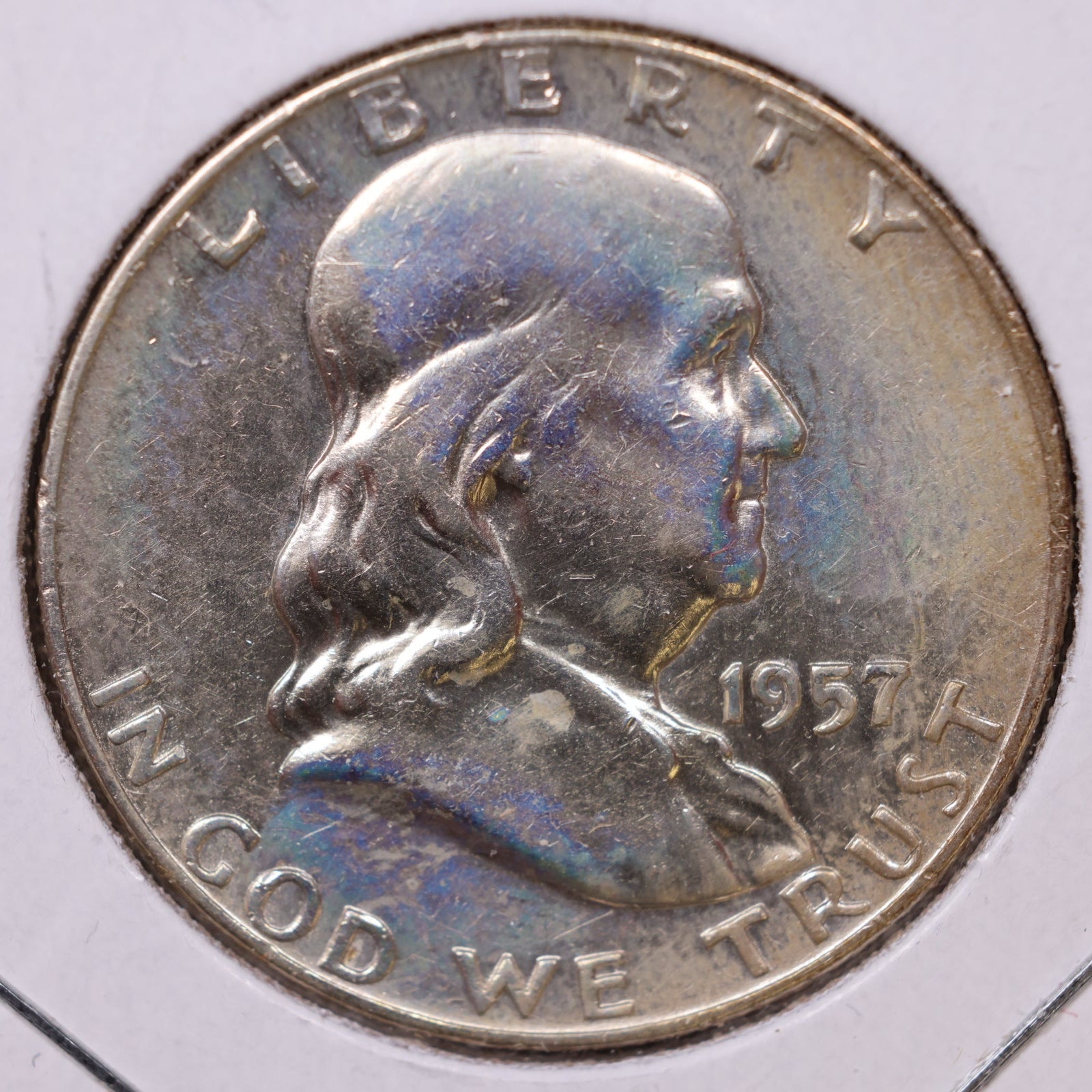 1957-D Franklin Half Dollar, Very Fine Circulated Coin, Store #HR1649