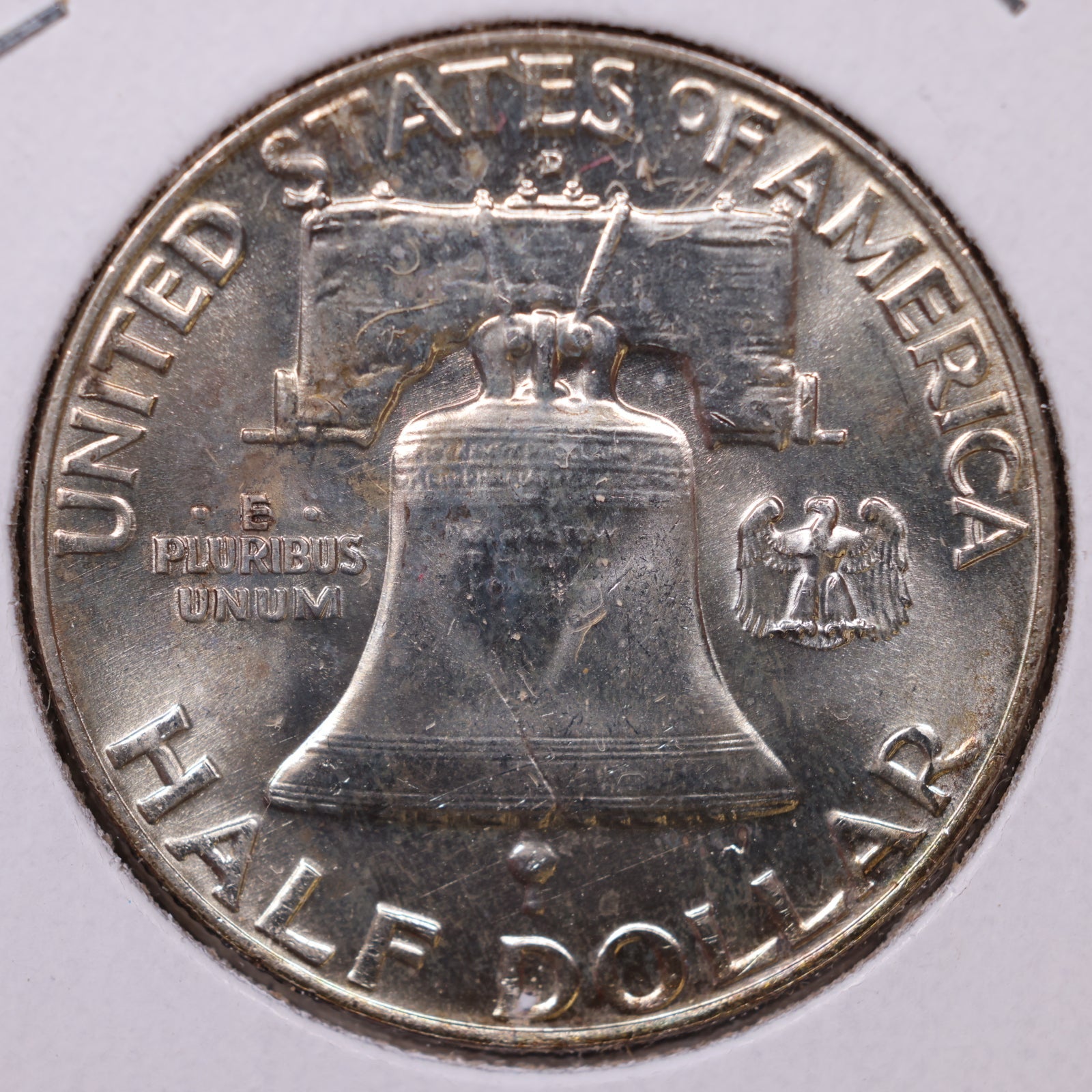 1957-D Franklin Half Dollar, About Uncirculated Coin, Store #HR1651