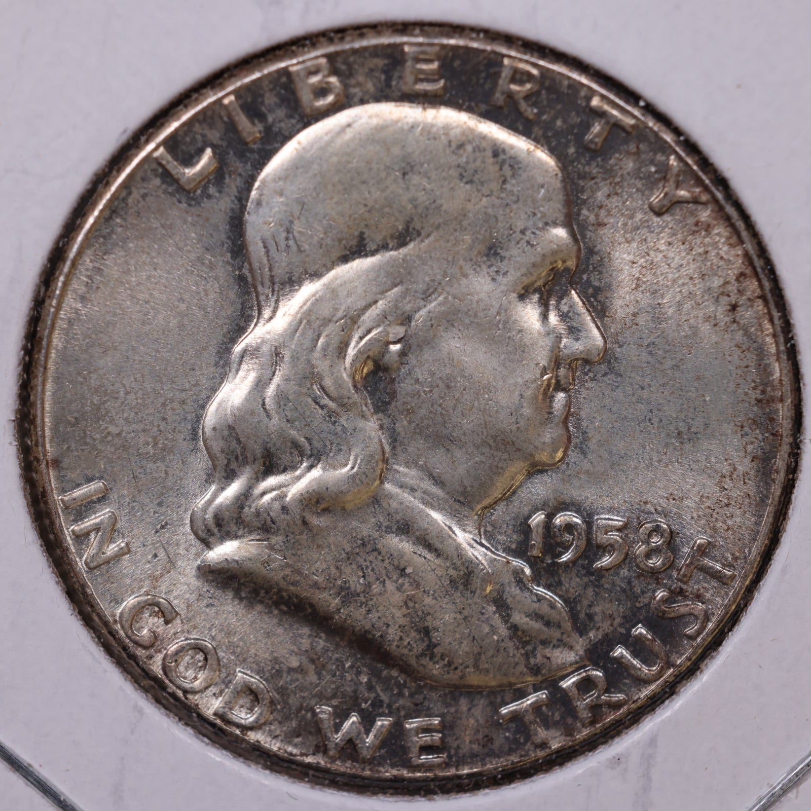 1958 Franklin Half Dollar, Very Fine Circulated Coin, Store #HR1656