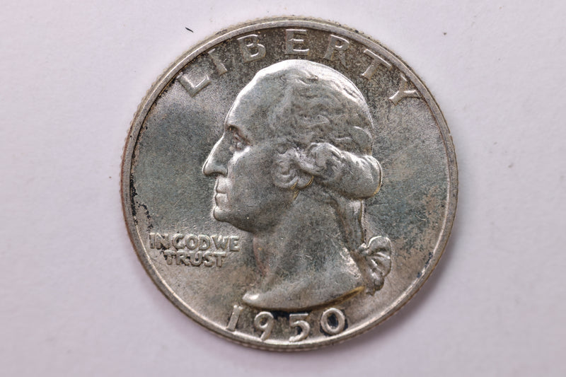 1950 Washington Silver Quarter, Affordable Collectible Coins. Sale