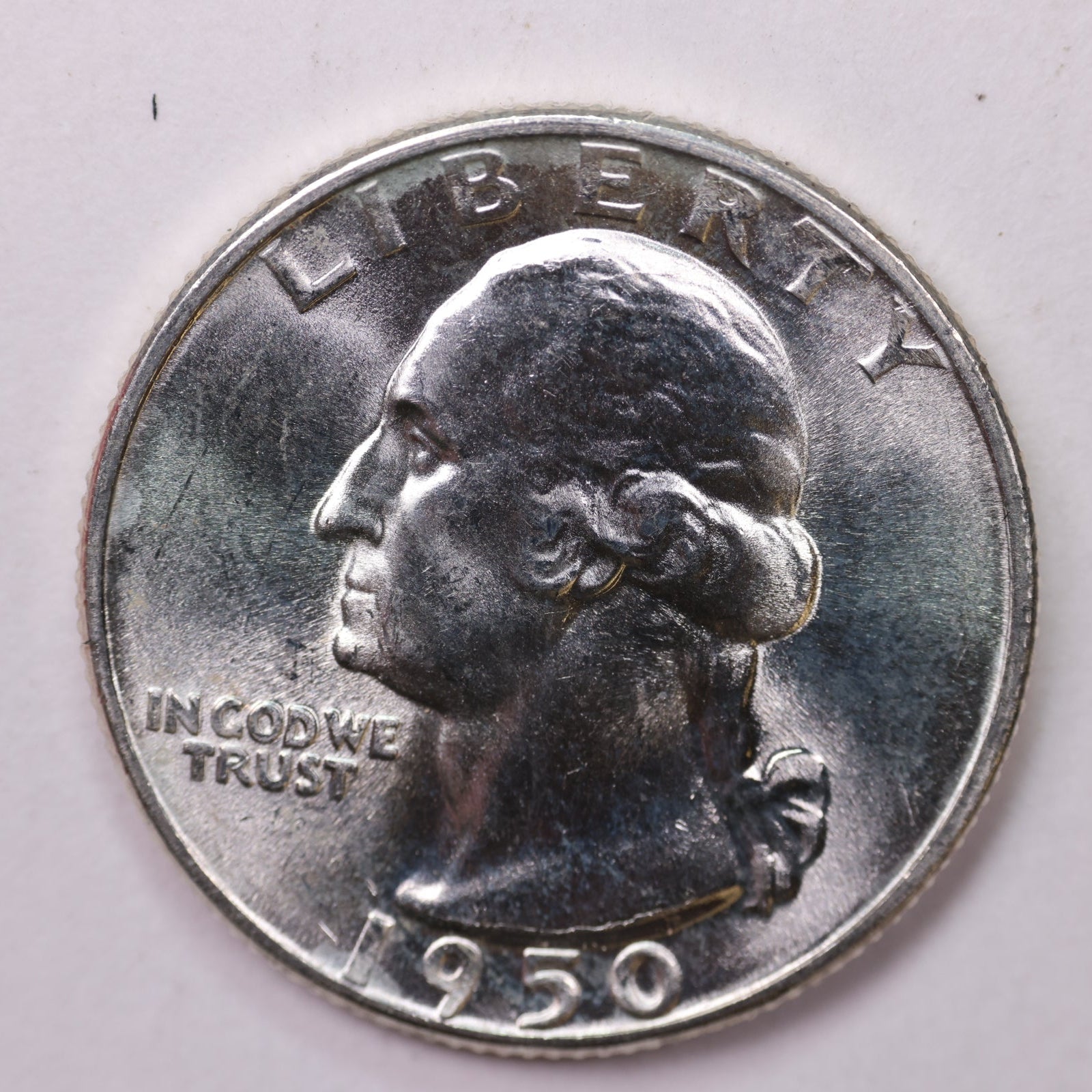 1950-D Washington Silver Quarter, Affordable Collectible Coins. Sale #QR1741