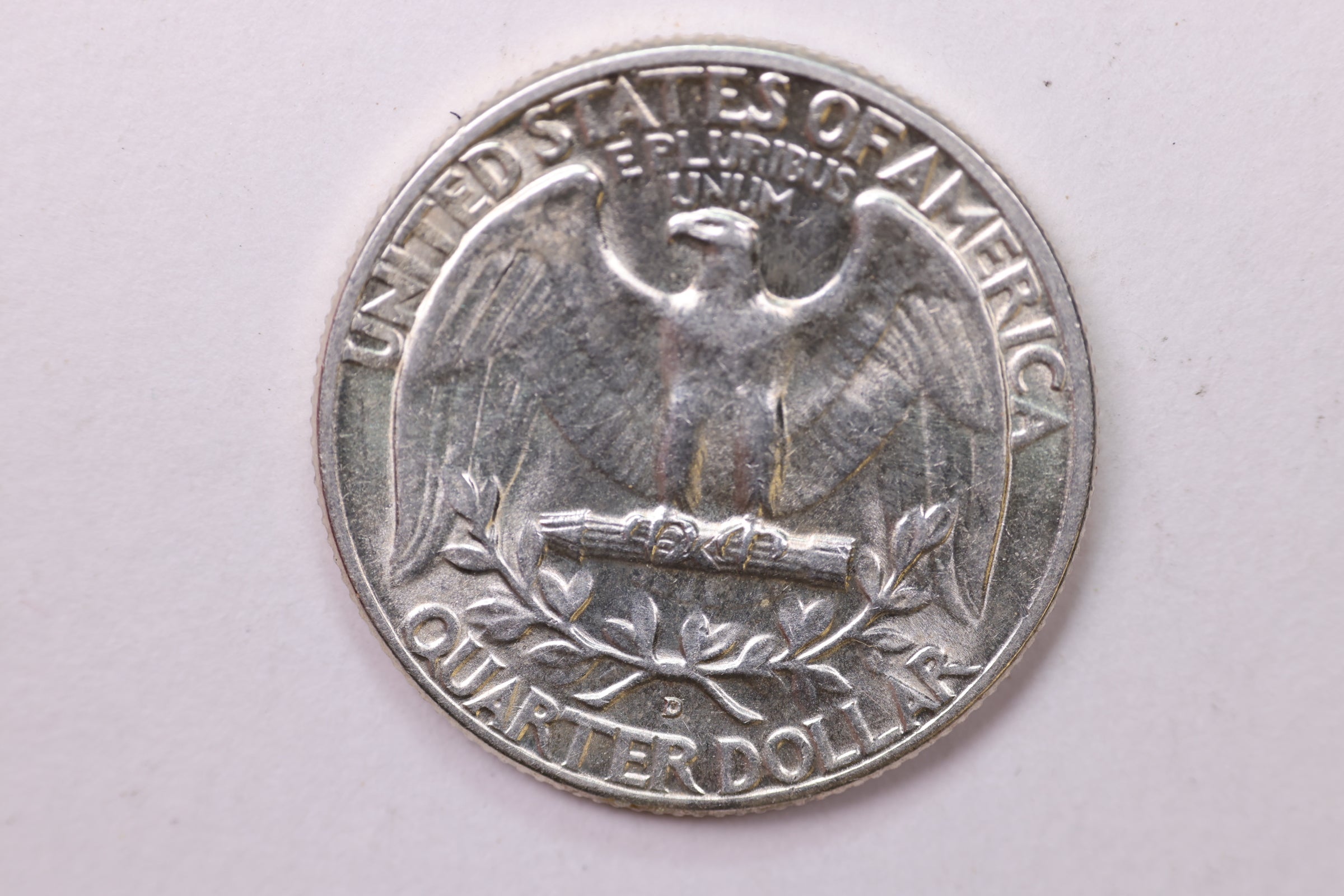 1950-D Washington Silver Quarter, Affordable Collectible Coins. Sale #035352