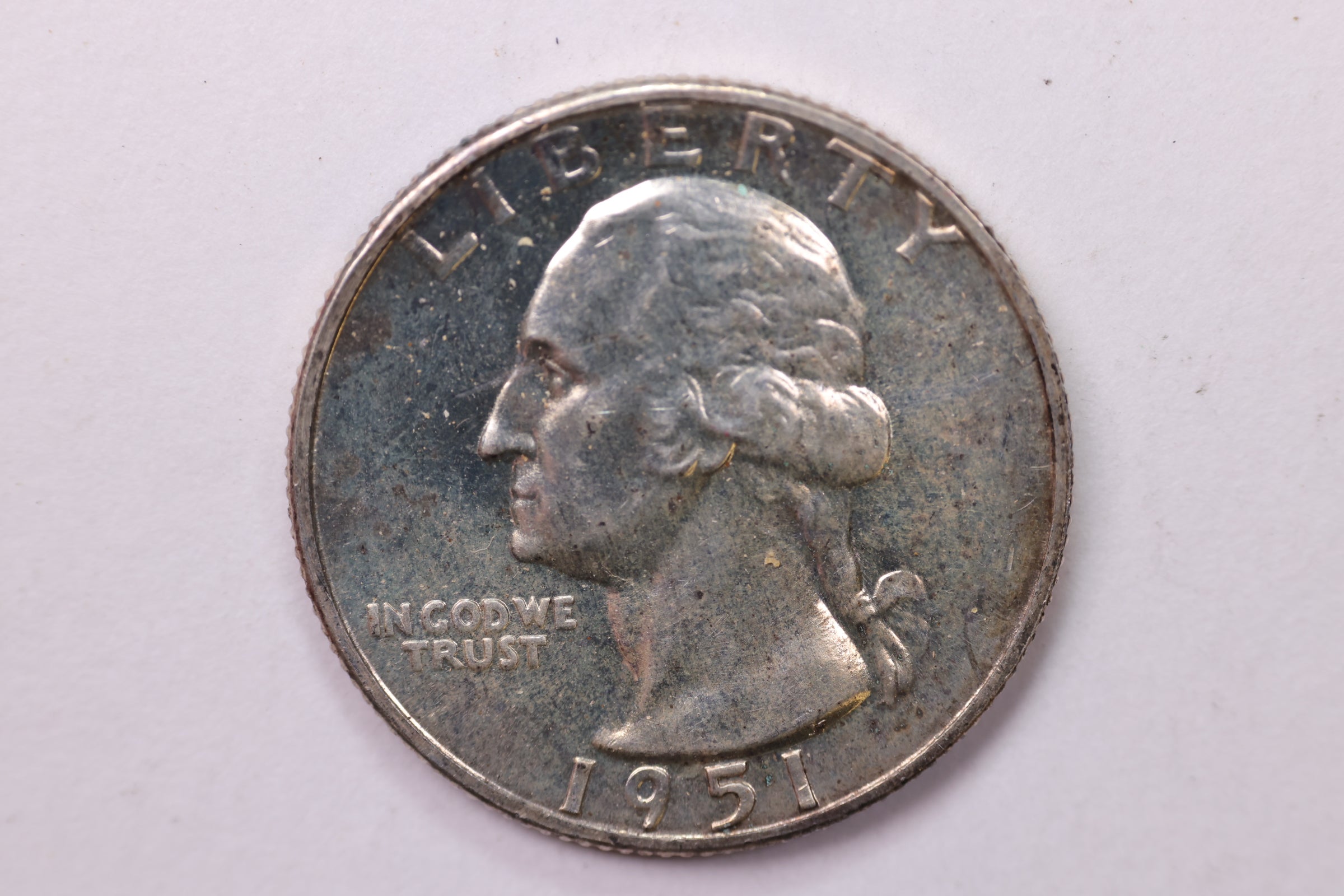 1951 Washington Proof Silver Quarter, Affordable Collectible Coins. Sale #035356