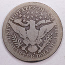 1908-S Barber Silver Quarter, Good Circulated Coin, Store