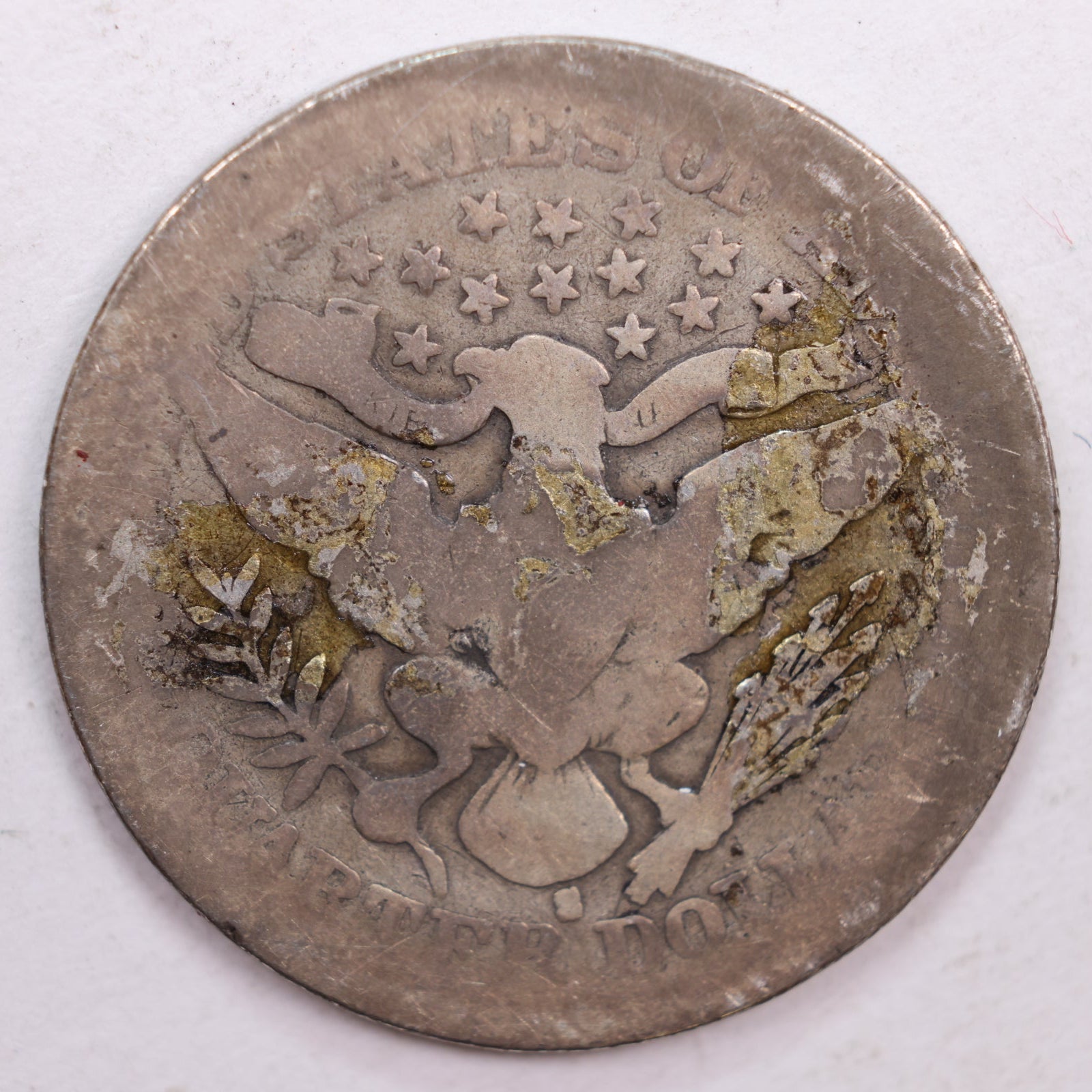 1908-S Barber Quarter, Fair Circulated Coin, Store #QR0510