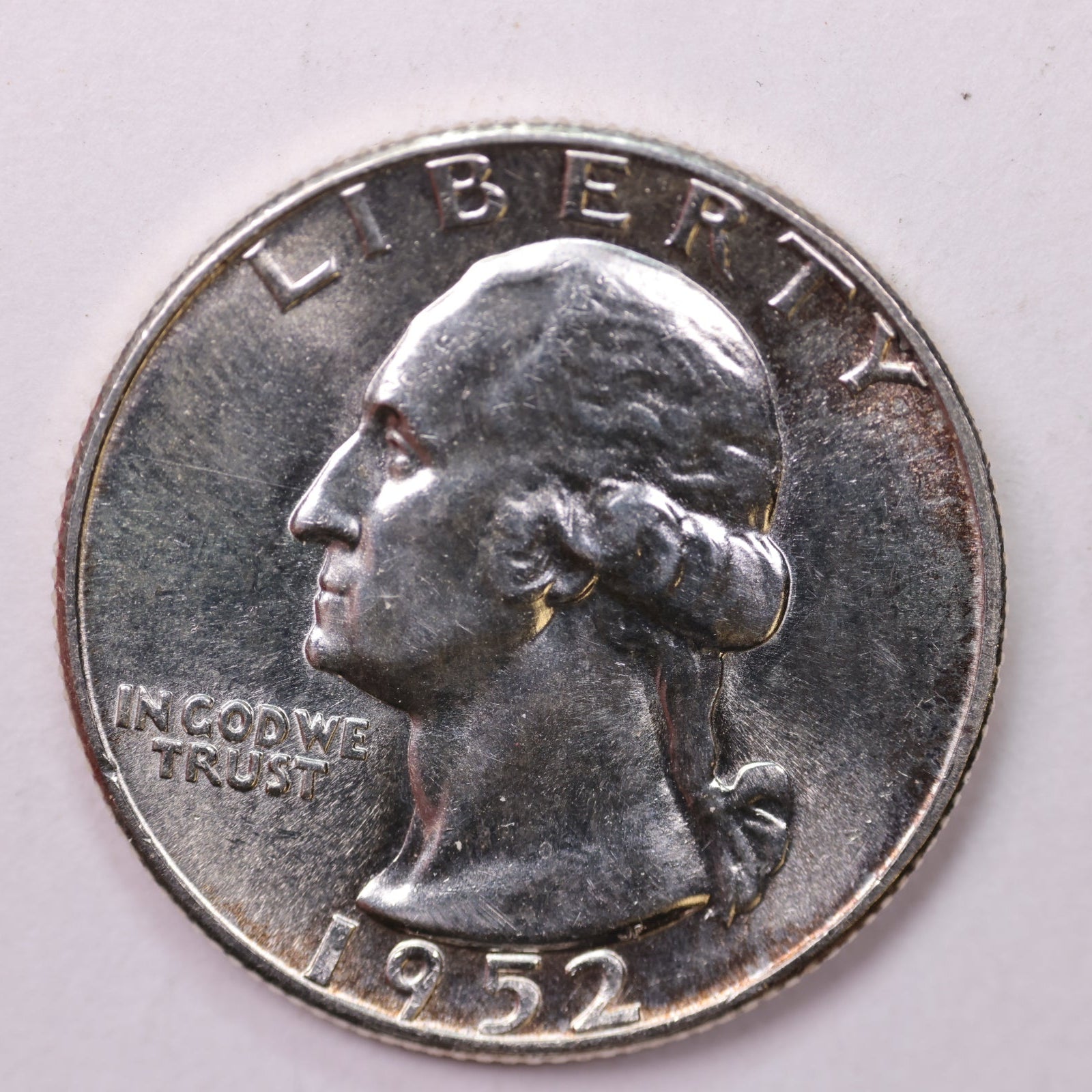 1952 Washington Silver Quarter, Mint State Uncirculated Coin, Store #0353961