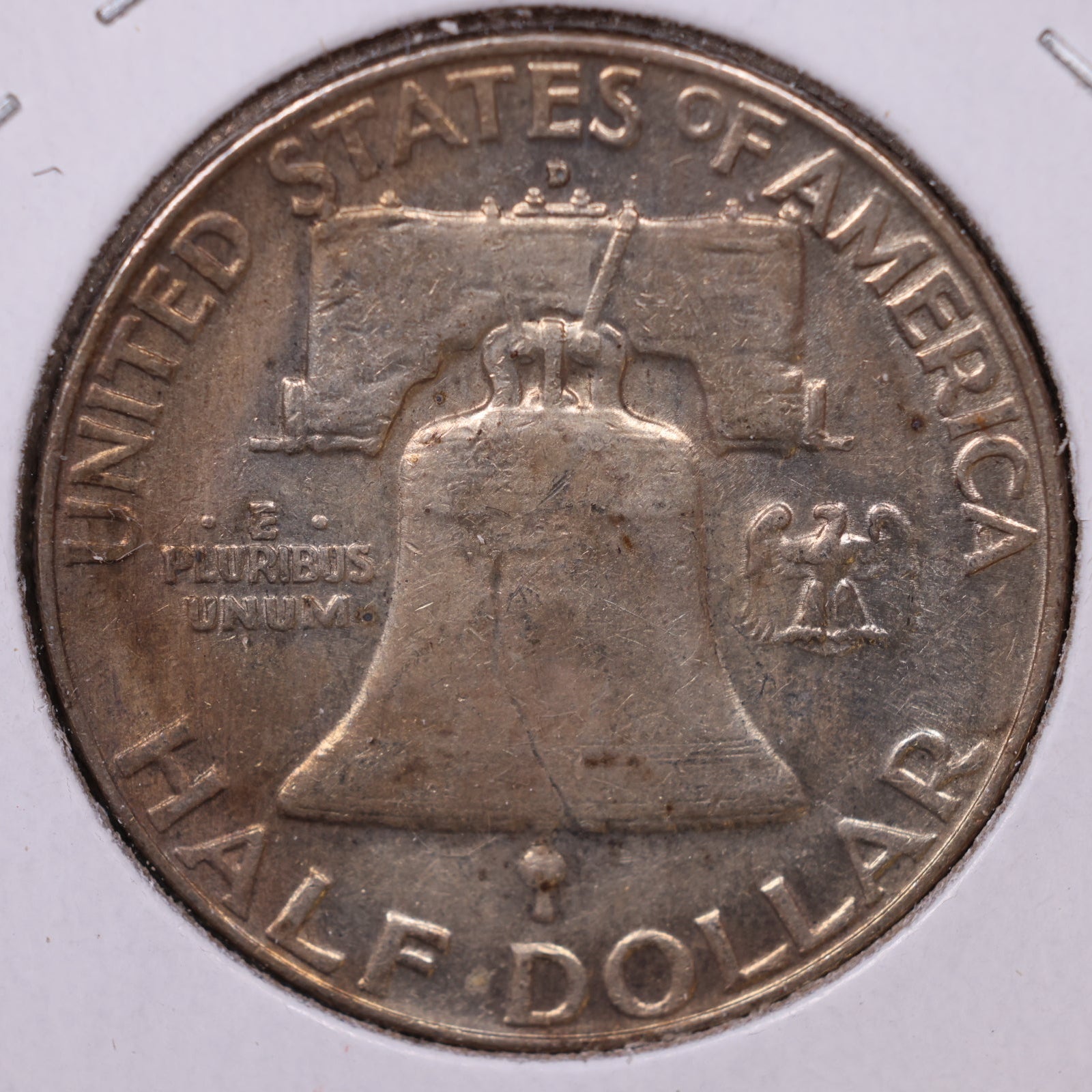 1958-D Ben Franklin Half Dollar, Extra Fine Circulated Coin, Store #HR1676